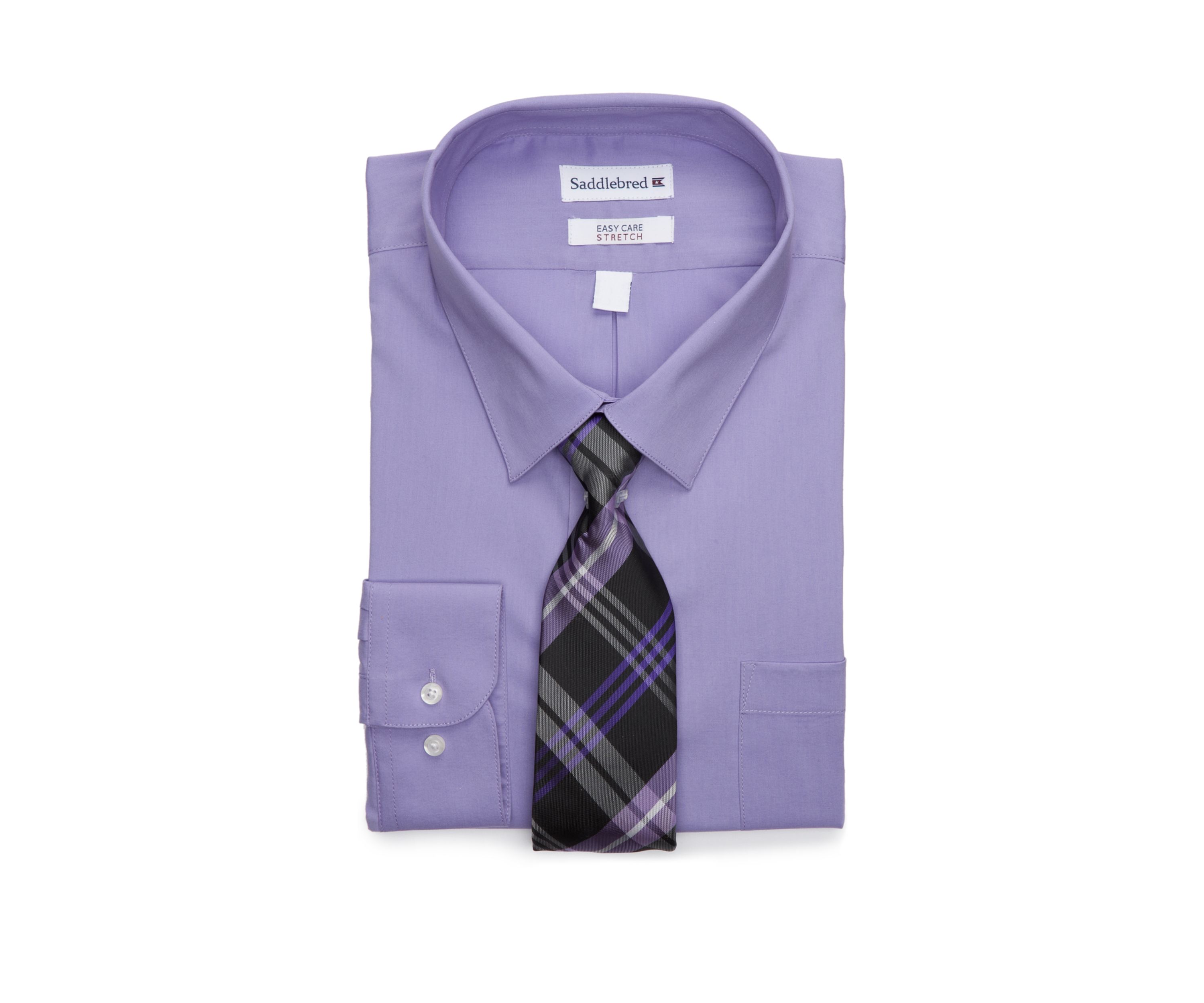 Big & Tall Allover Stretch Tall Fit Dress Shirt