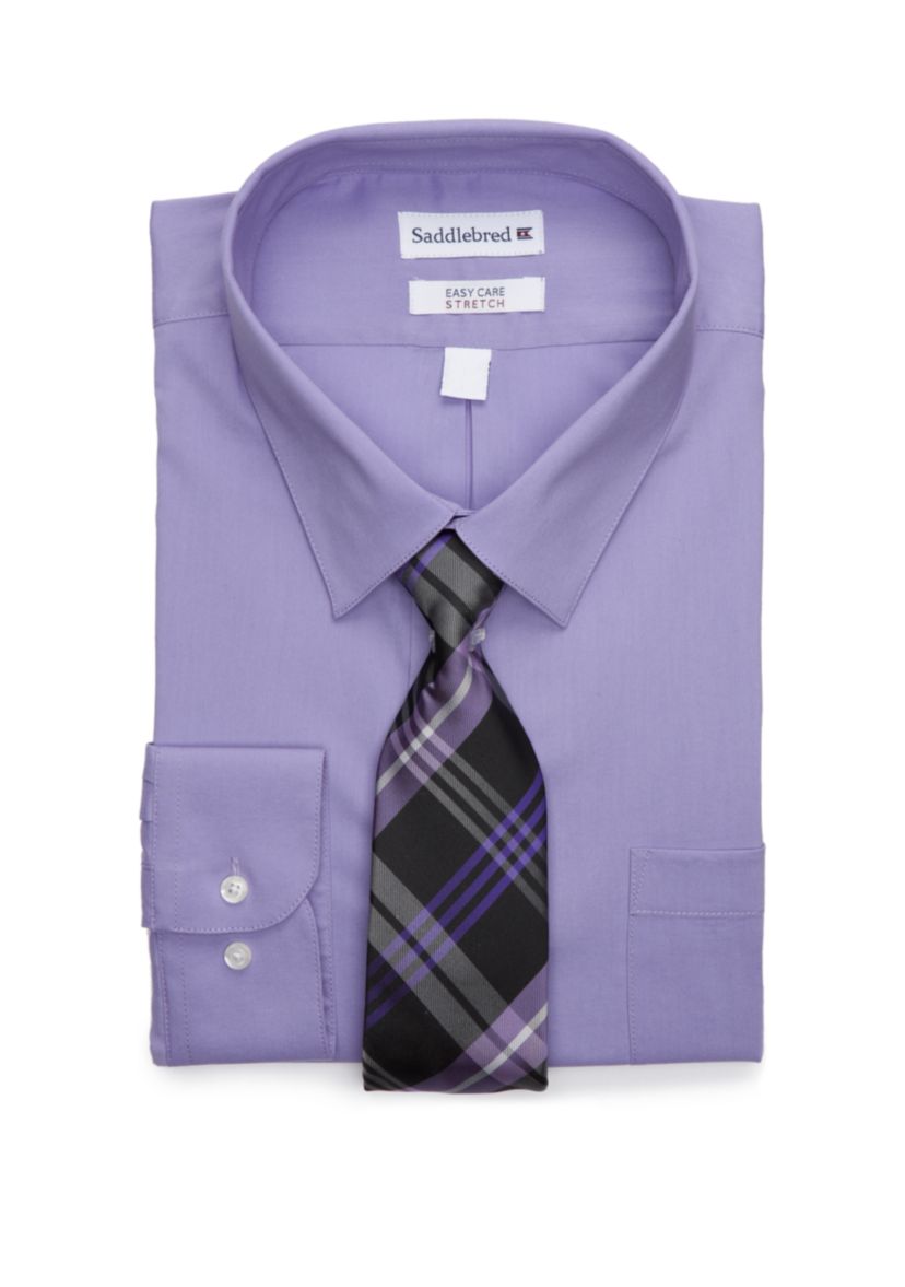 Big & Tall Allover Stretch Tall Fit Dress Shirt
