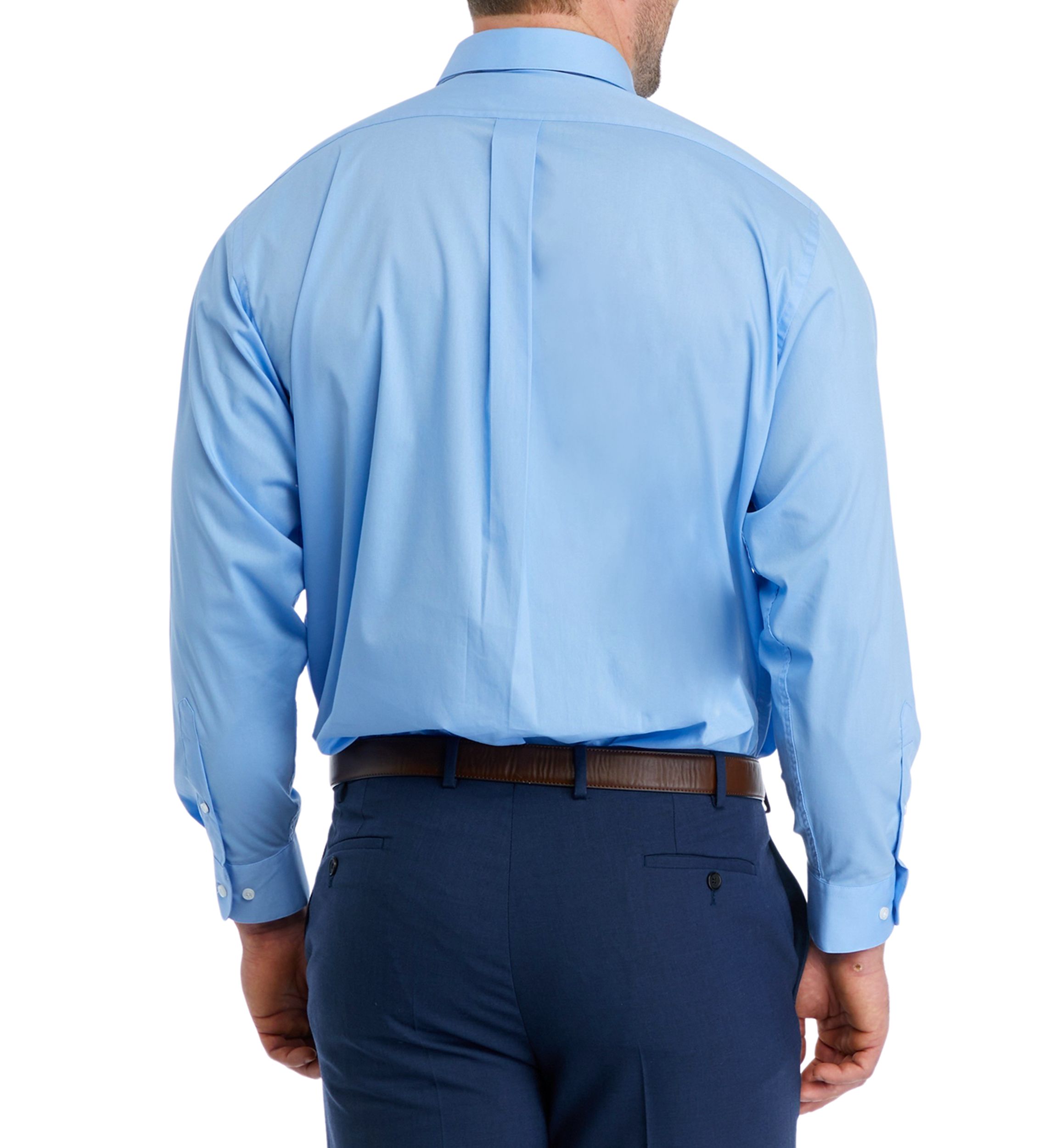 Big & Tall Dress Shirt and Printed Tie Set 