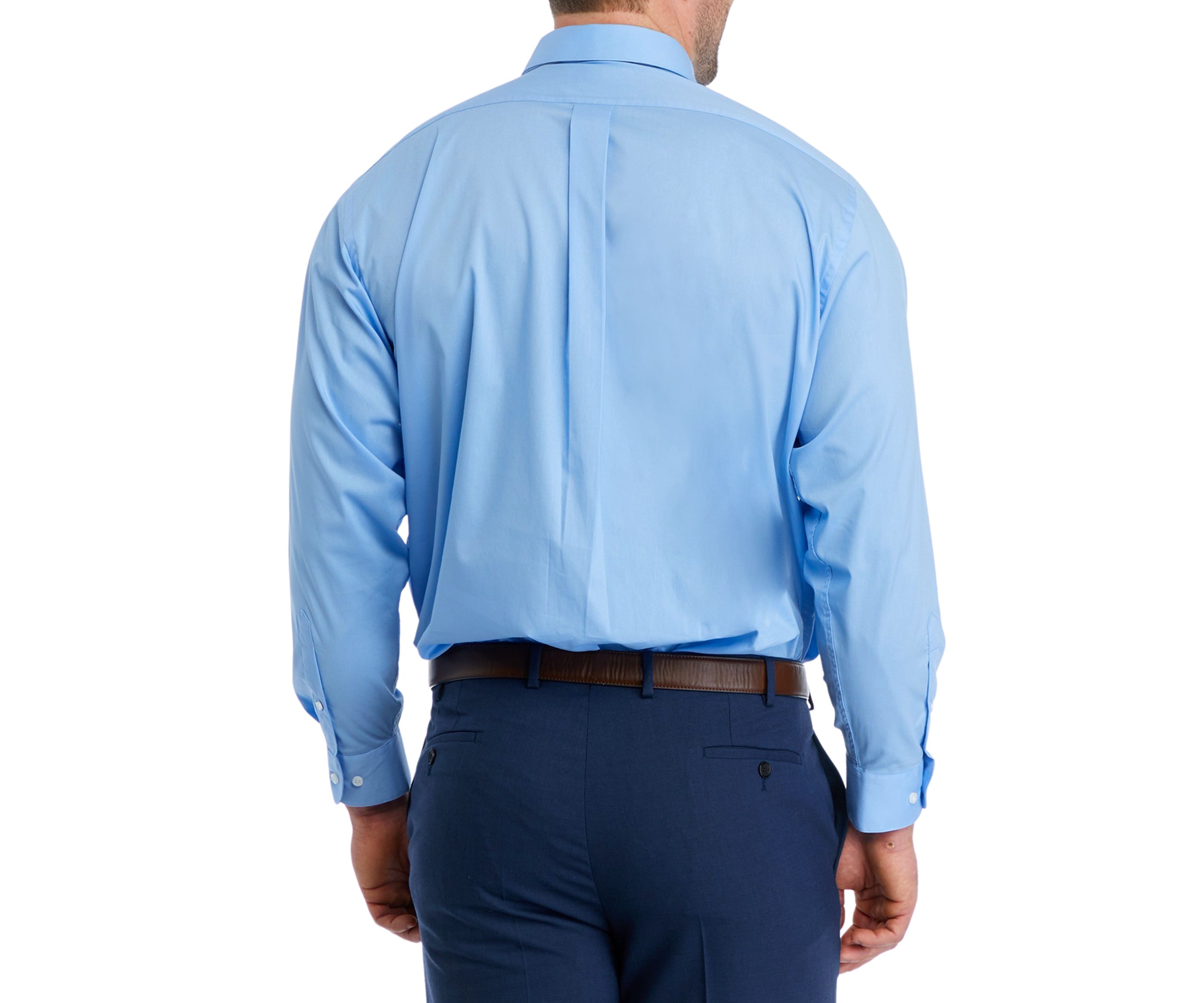 Big & Tall Dress Shirt and Printed Tie Set 
