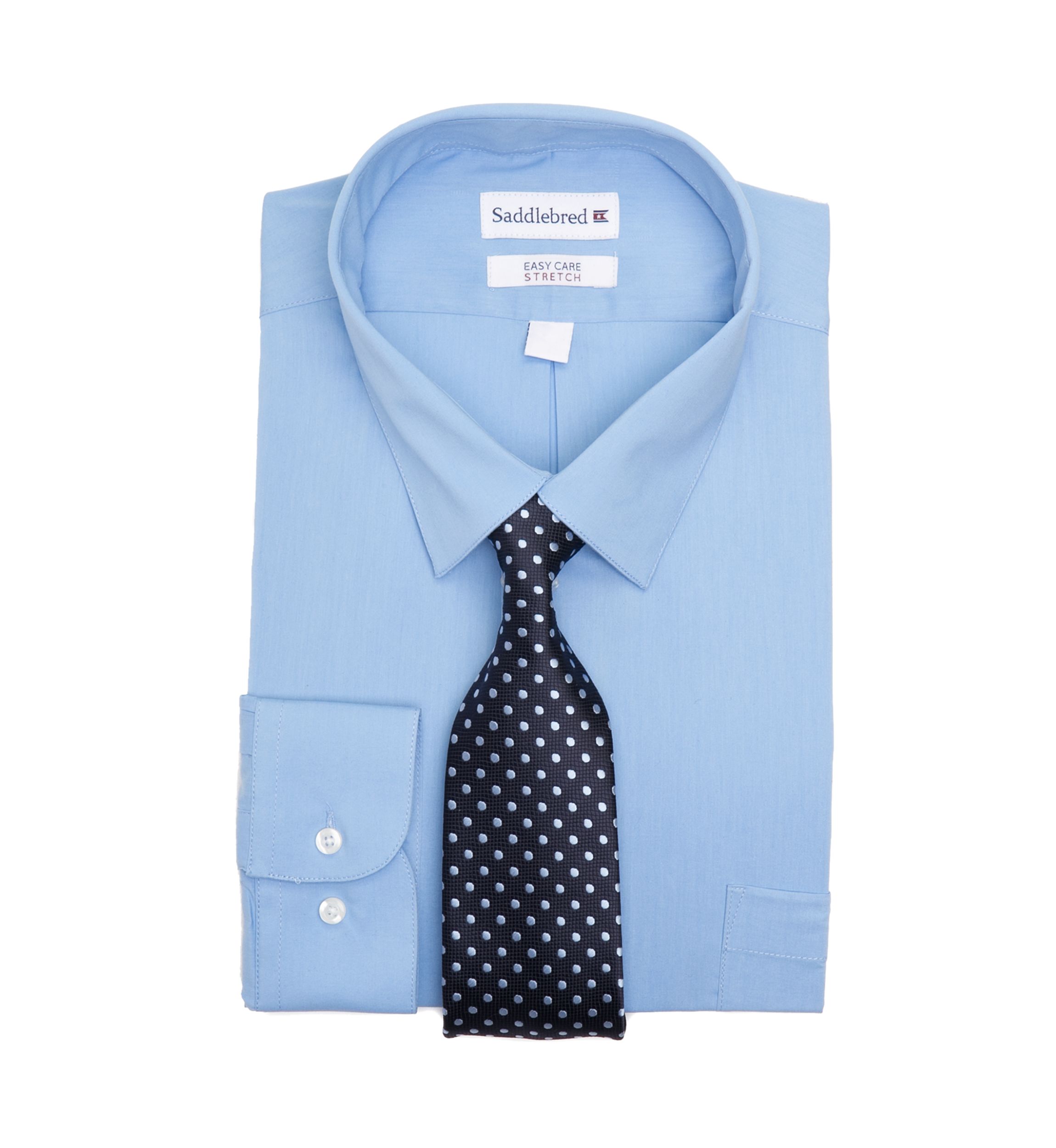 Big & Tall Allover Stretch Tall Fit Dress Shirt 