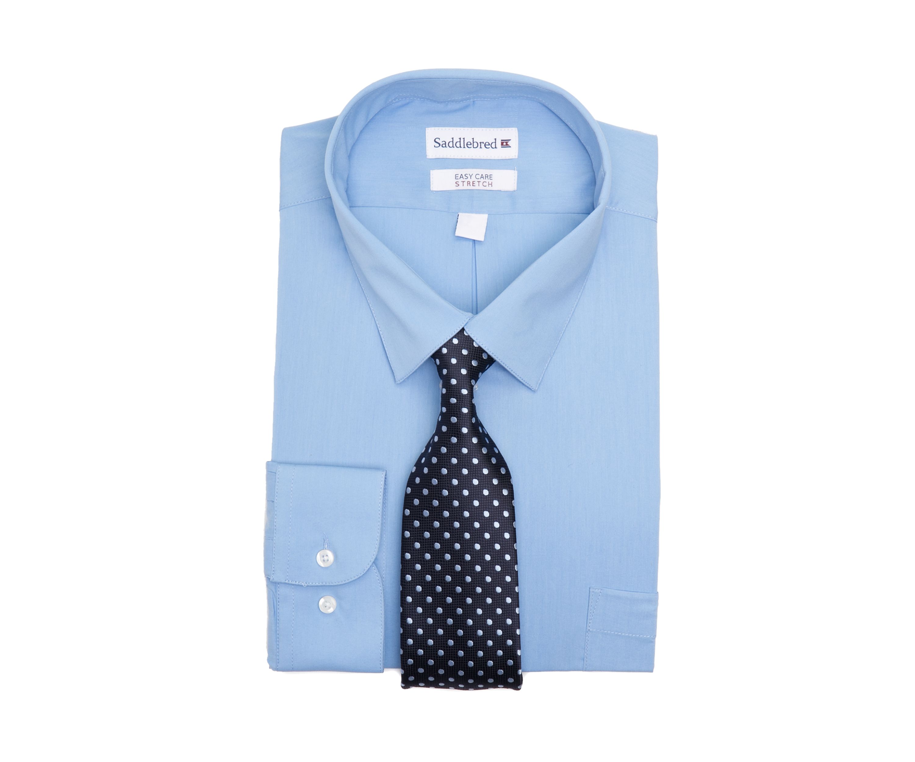 Big & Tall Allover Stretch Tall Fit Dress Shirt 