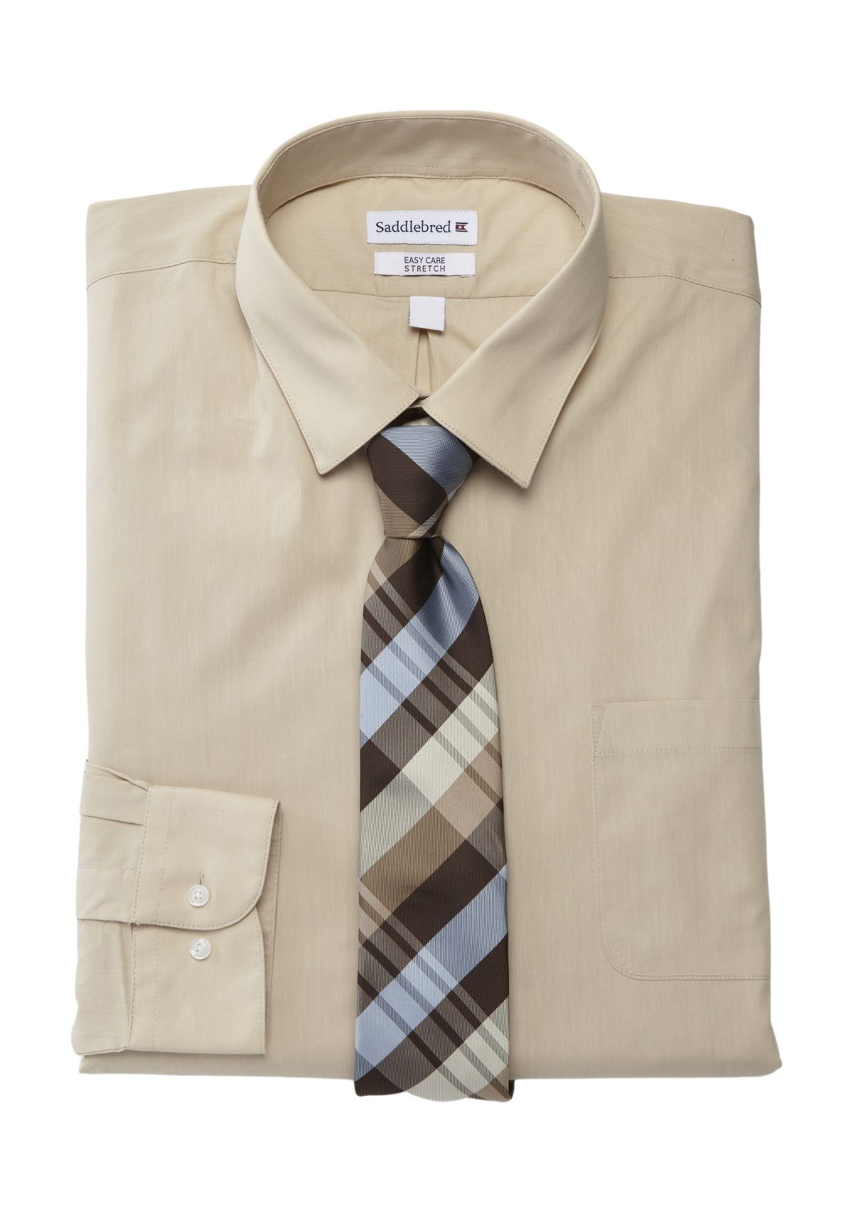 Big & Tall Allover Stretch Tall Dress Shirt