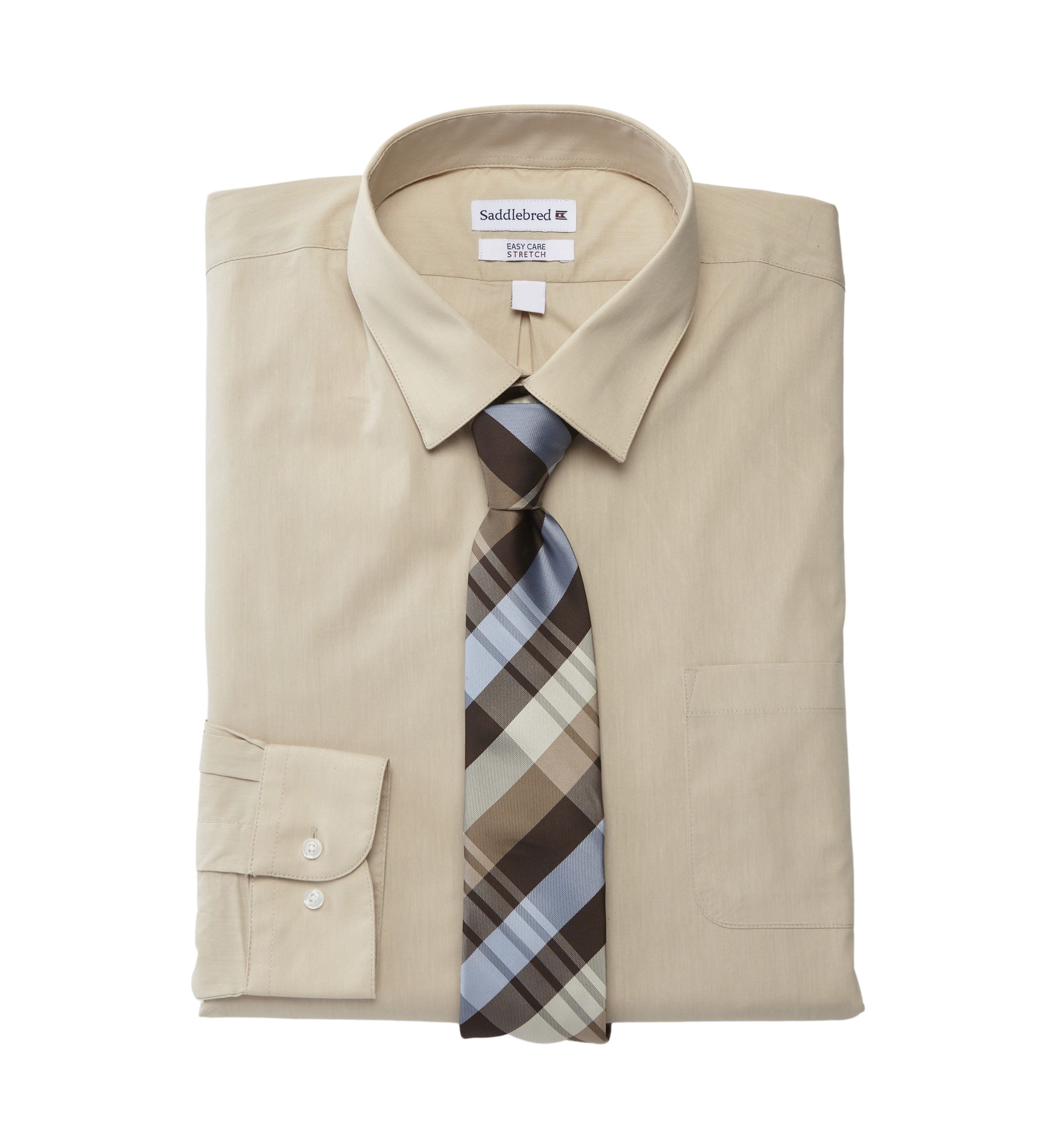 Big & Tall Allover Stretch Tall Dress Shirt
