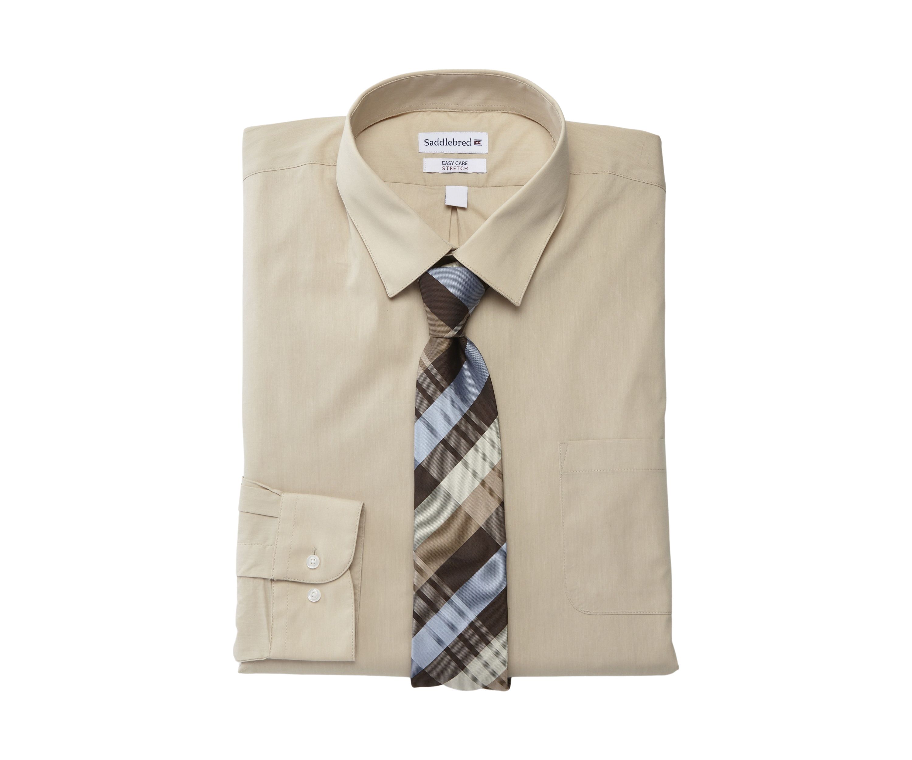 Big & Tall Allover Stretch Tall Dress Shirt