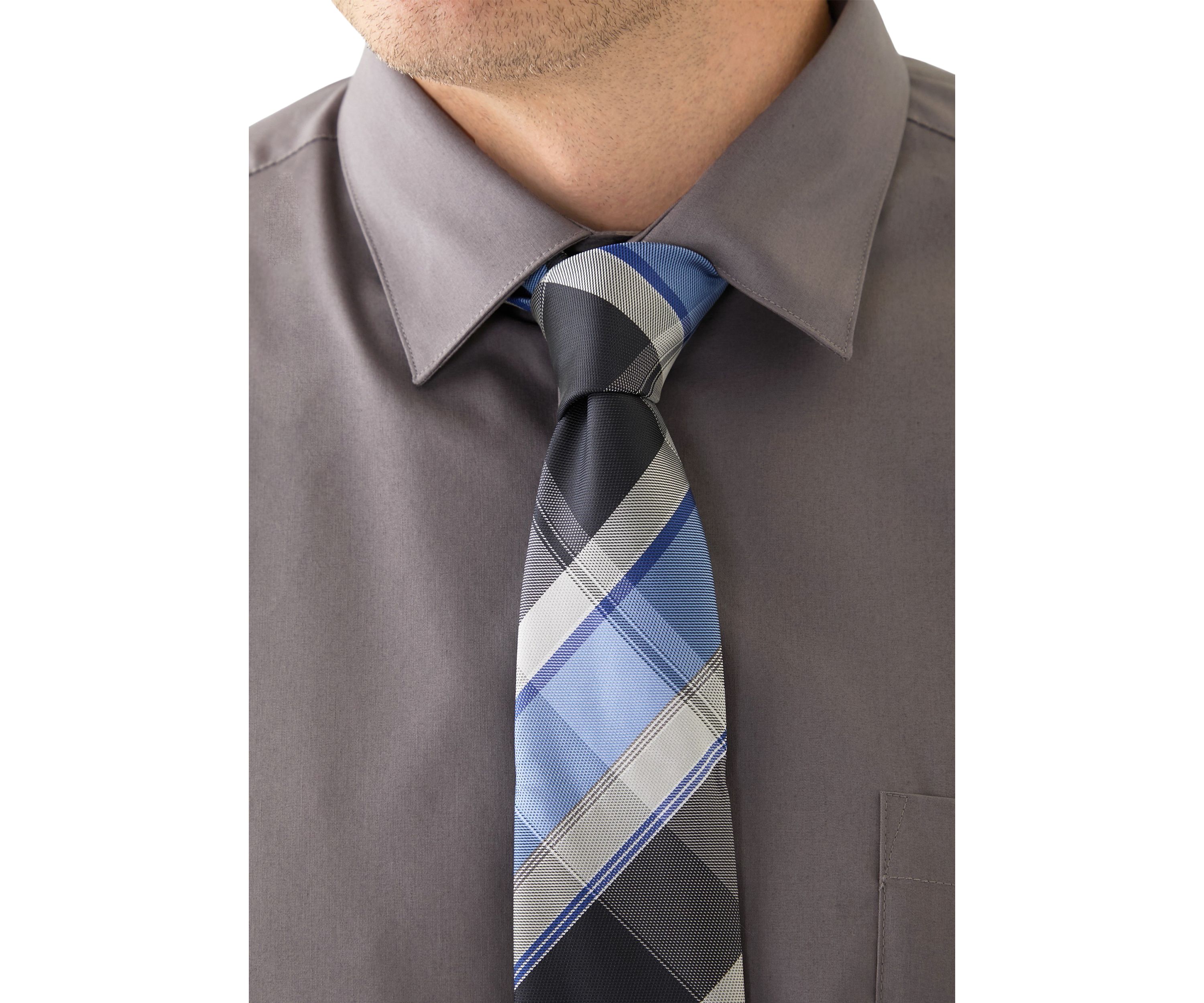Big & Tall Dress Shirt and Tie Set