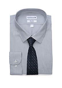Saddlebred® Big & Tall Allover Stretch Tall Fit Dress Shirt | belk