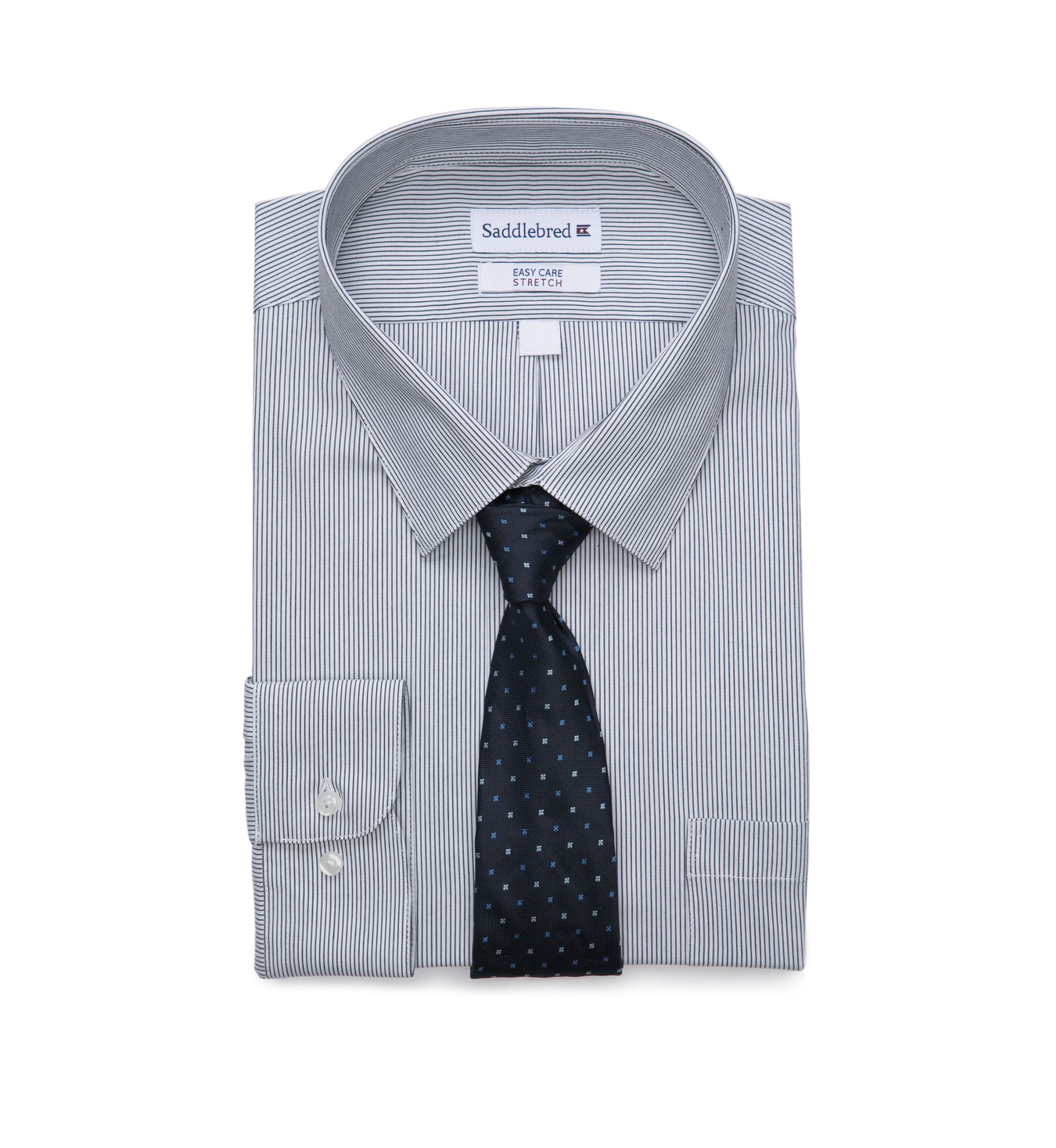 Big & Tall Allover Stretch Tall Fit Dress Shirt