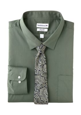 Big and tall outlet green dress shirt