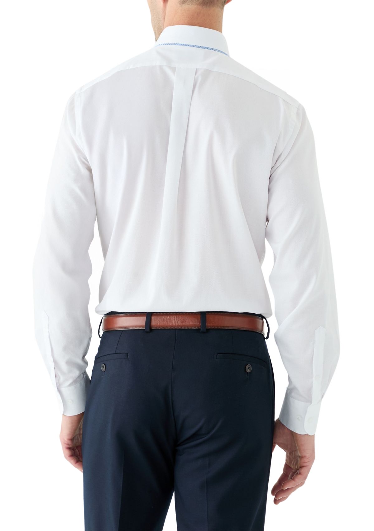 Woven Button Down Shirt and Tonal Tie Set