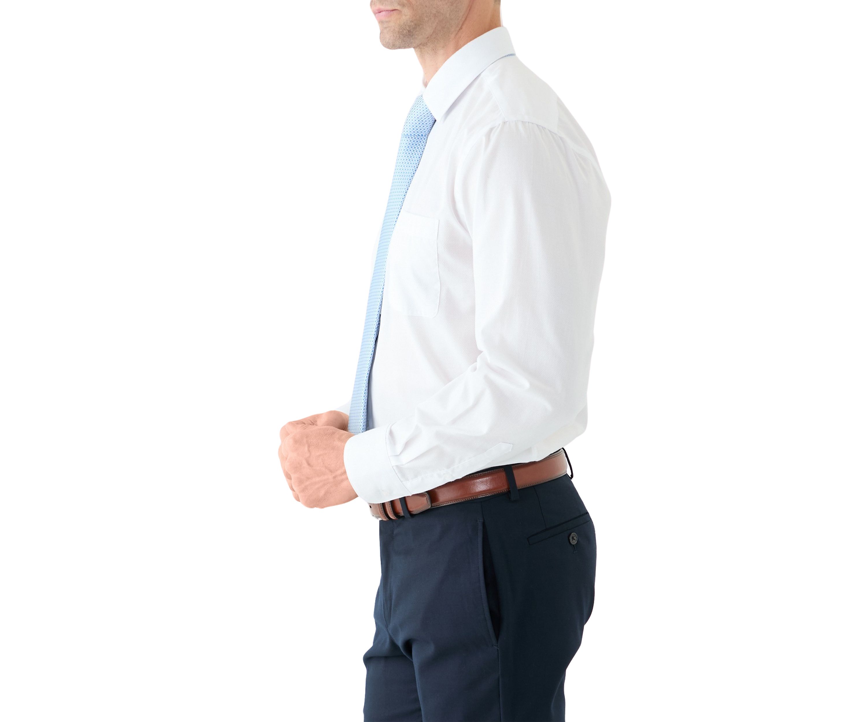 Woven Button Down Shirt and Tonal Tie Set
