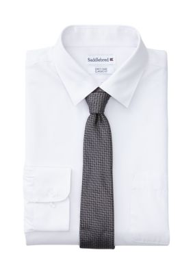 Saddlebred® Stretch Solid Dress Shirt with Tie | belk