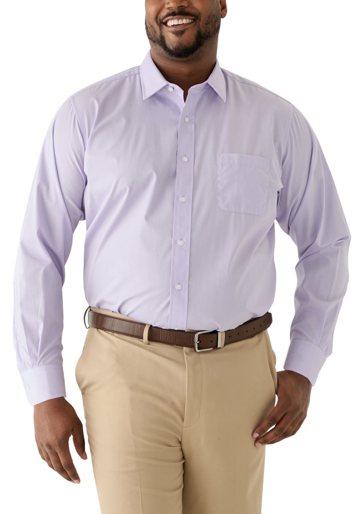 Mens Big Fashion Dress Shirt