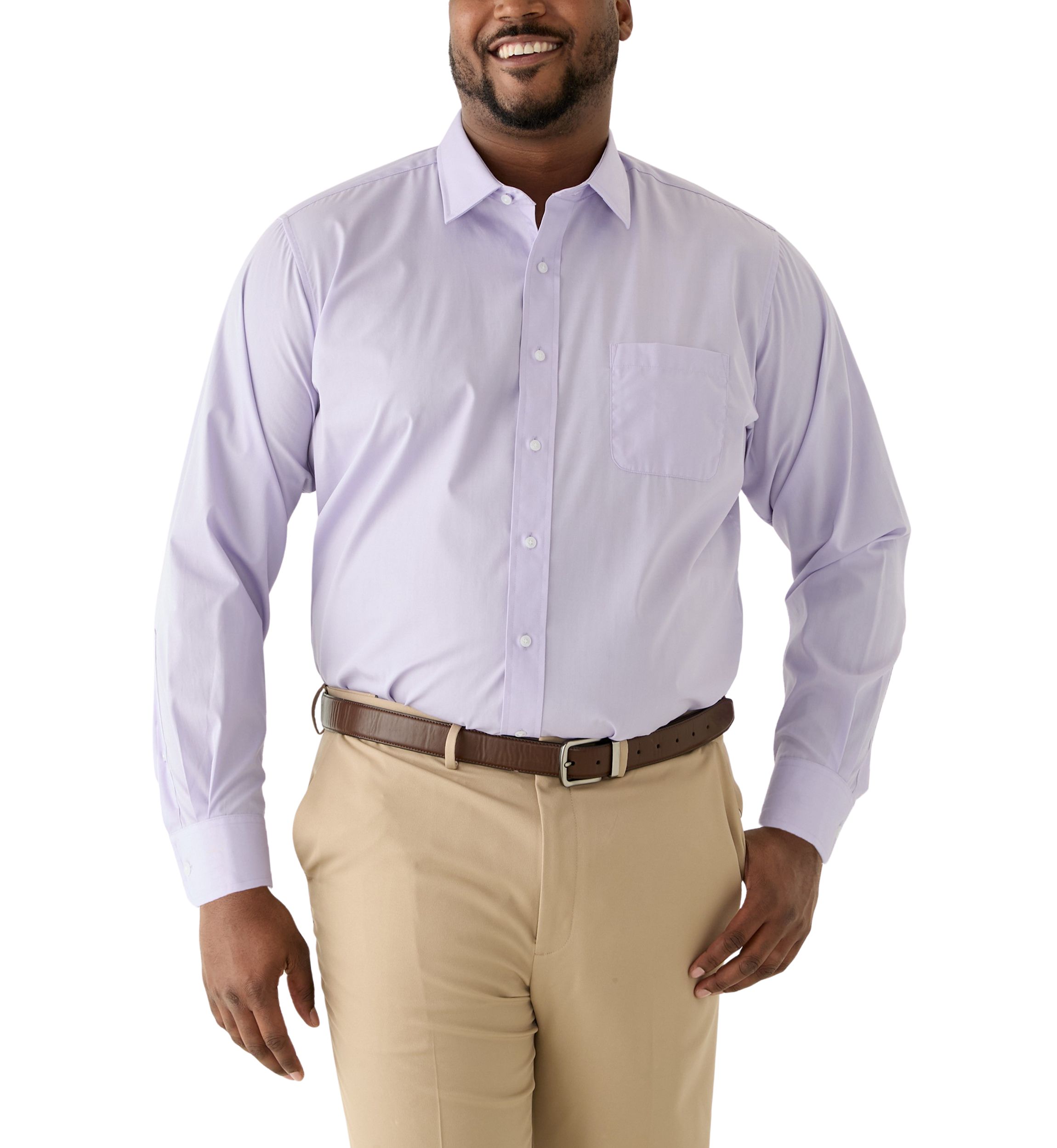 Mens Big Fashion Dress Shirt