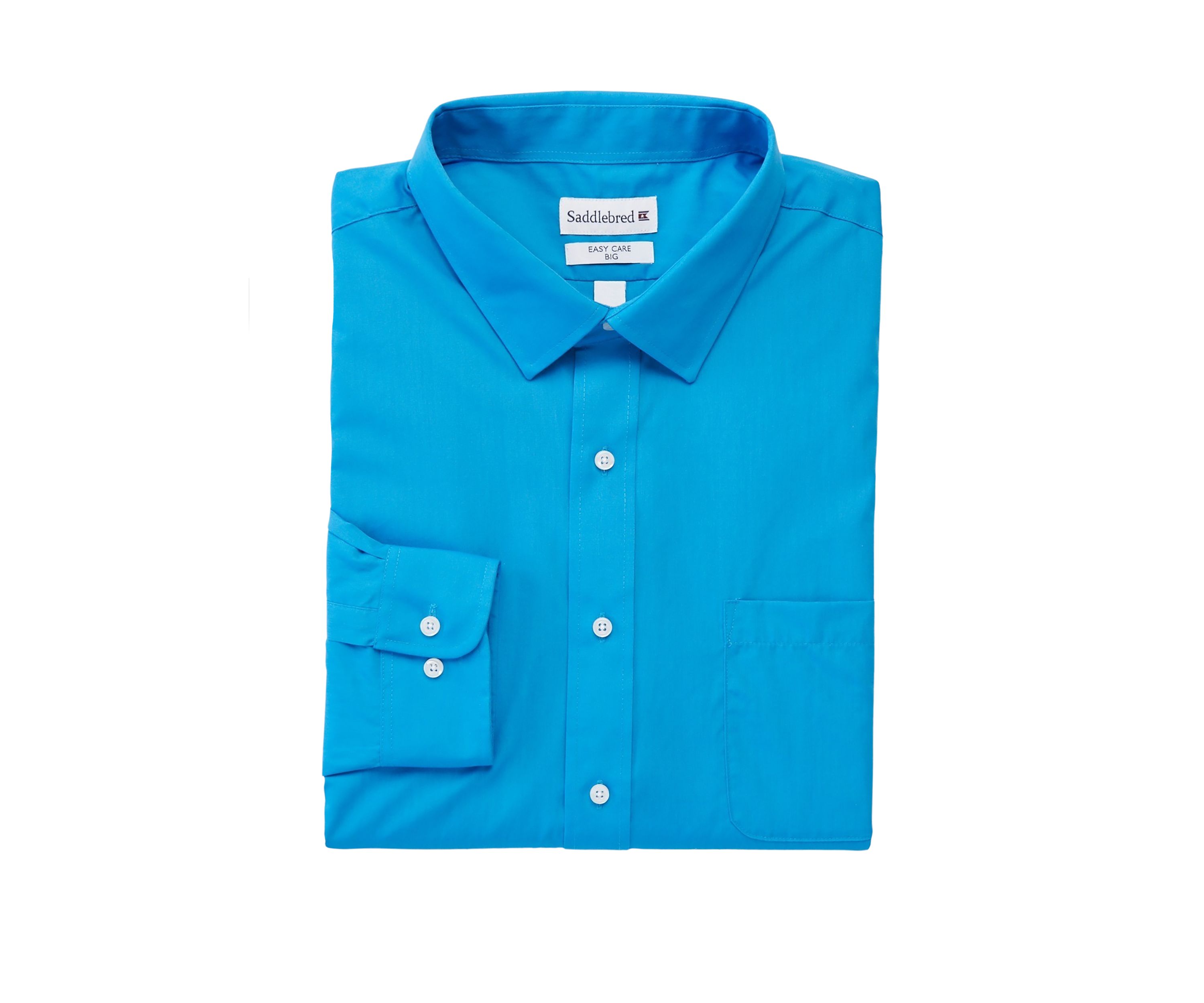 Big & Tall Solid Stretch Collar Shirt