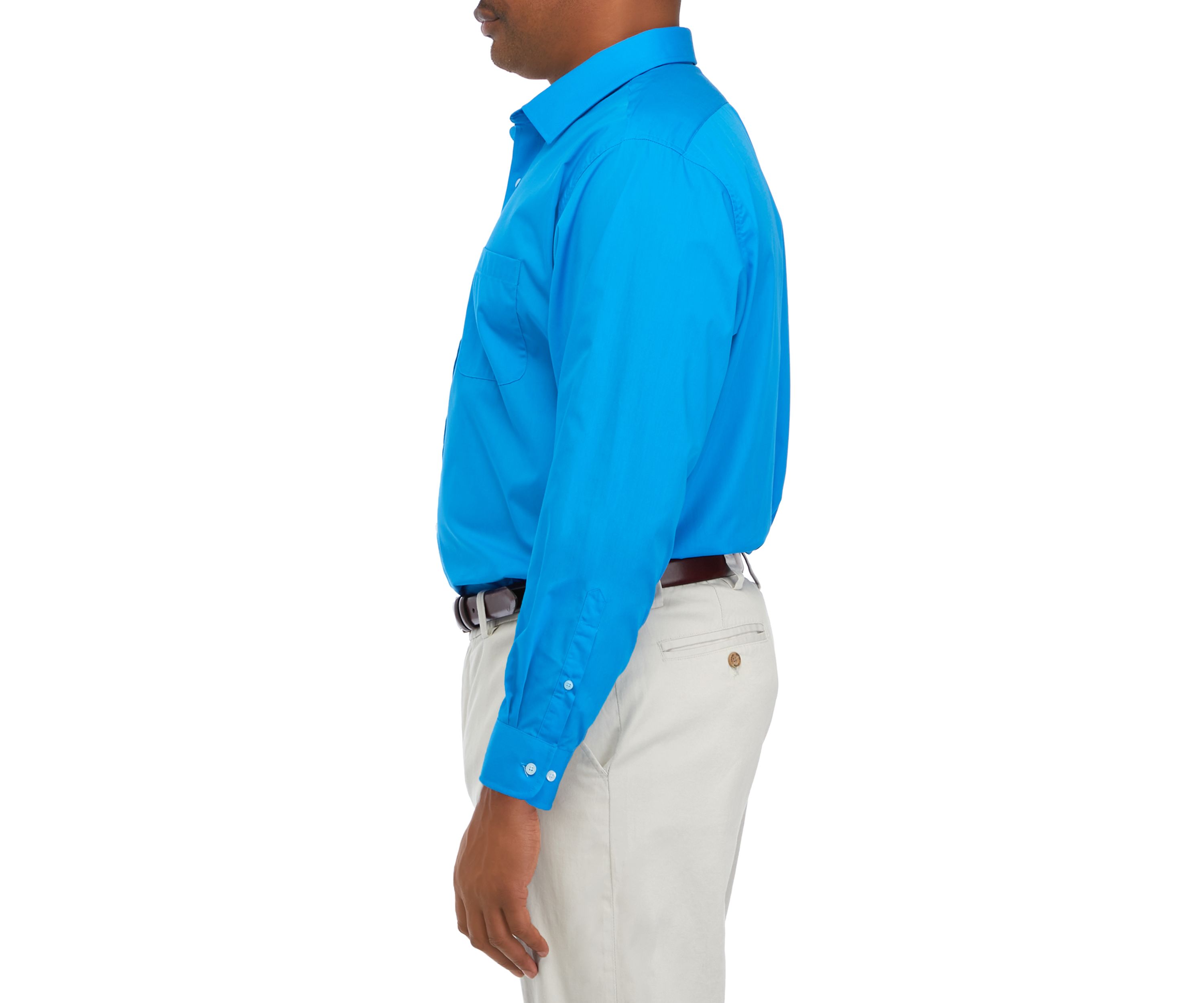 Big & Tall Solid Stretch Collar Shirt