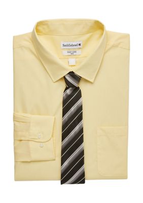 Saddlebred® Men's Big Solid Stretch Collar Fashion Shirt | belk