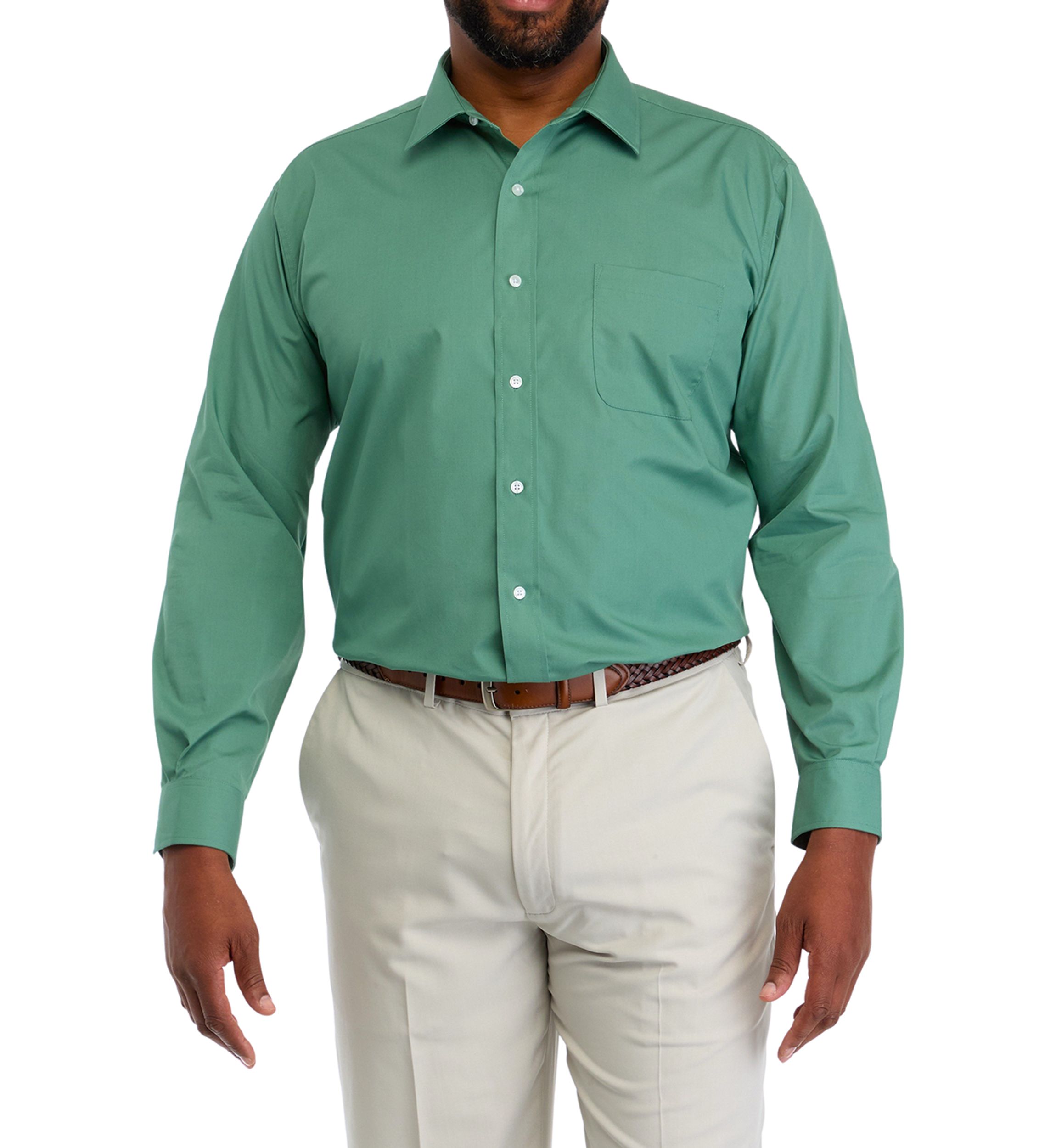 Big & Tall Fashion Solid Dress Shirt 