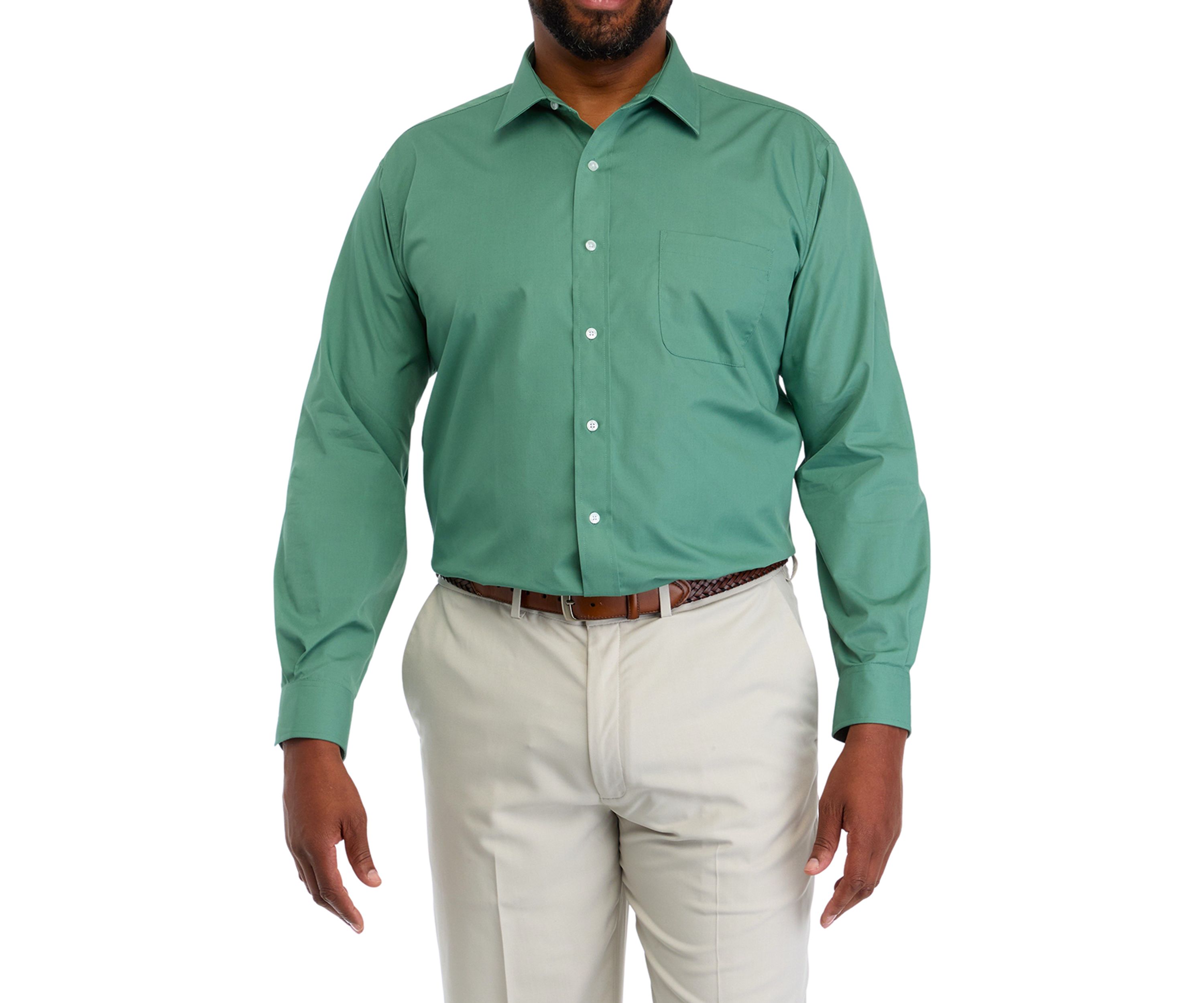 Big & Tall Fashion Solid Dress Shirt 