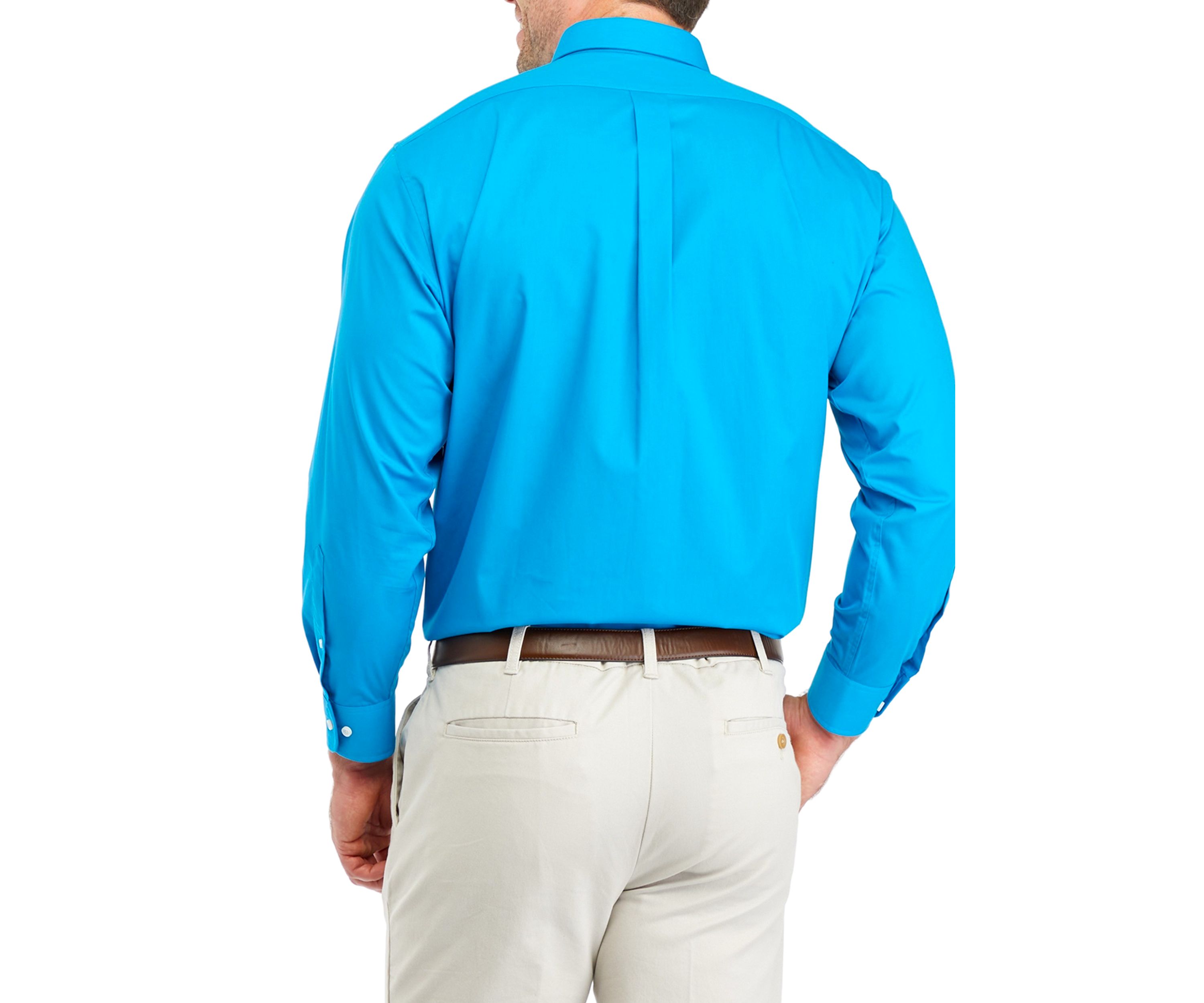Mens Big Solid Stretch Shirt