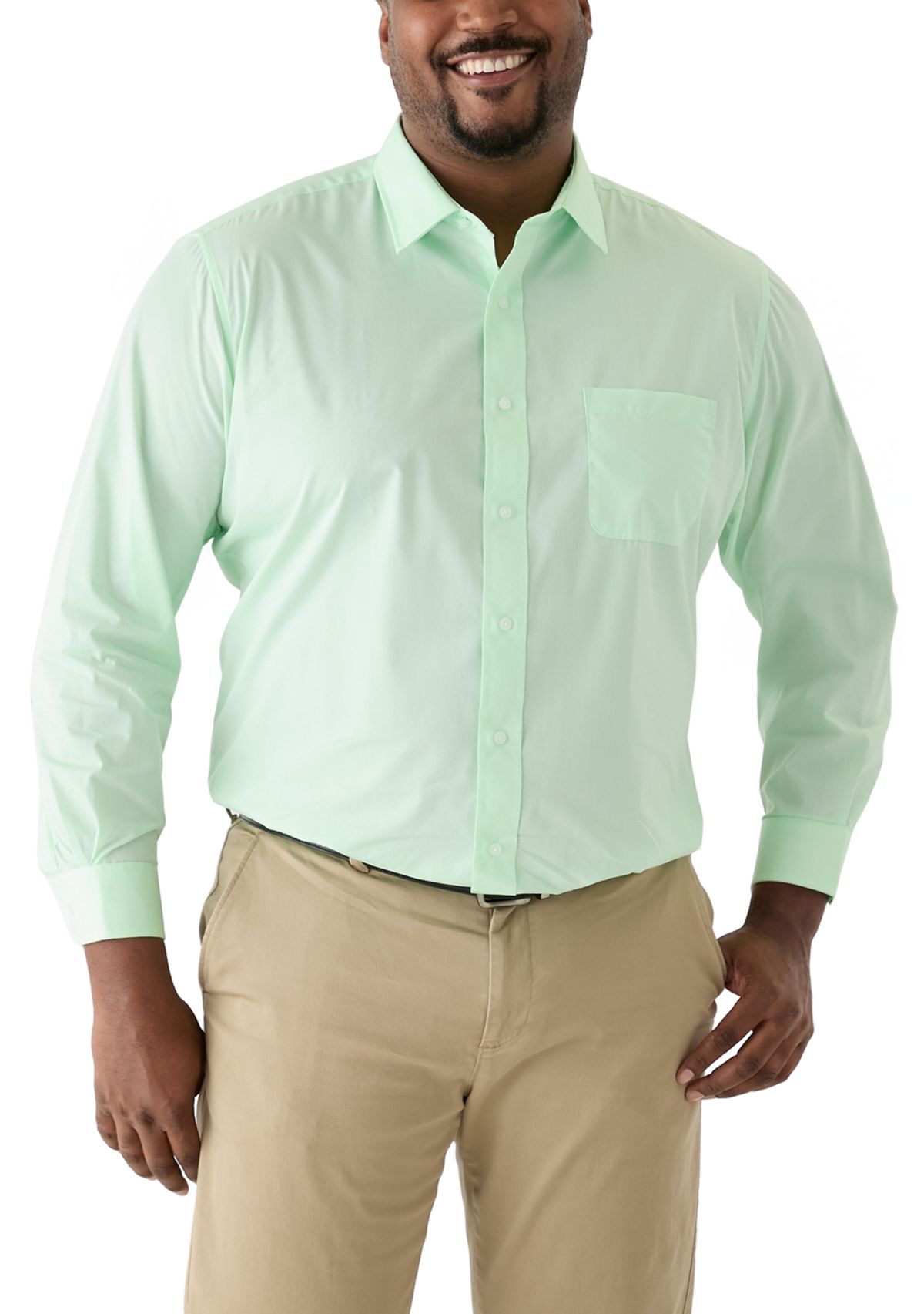 Big & Tall Solid Dress Shirt 