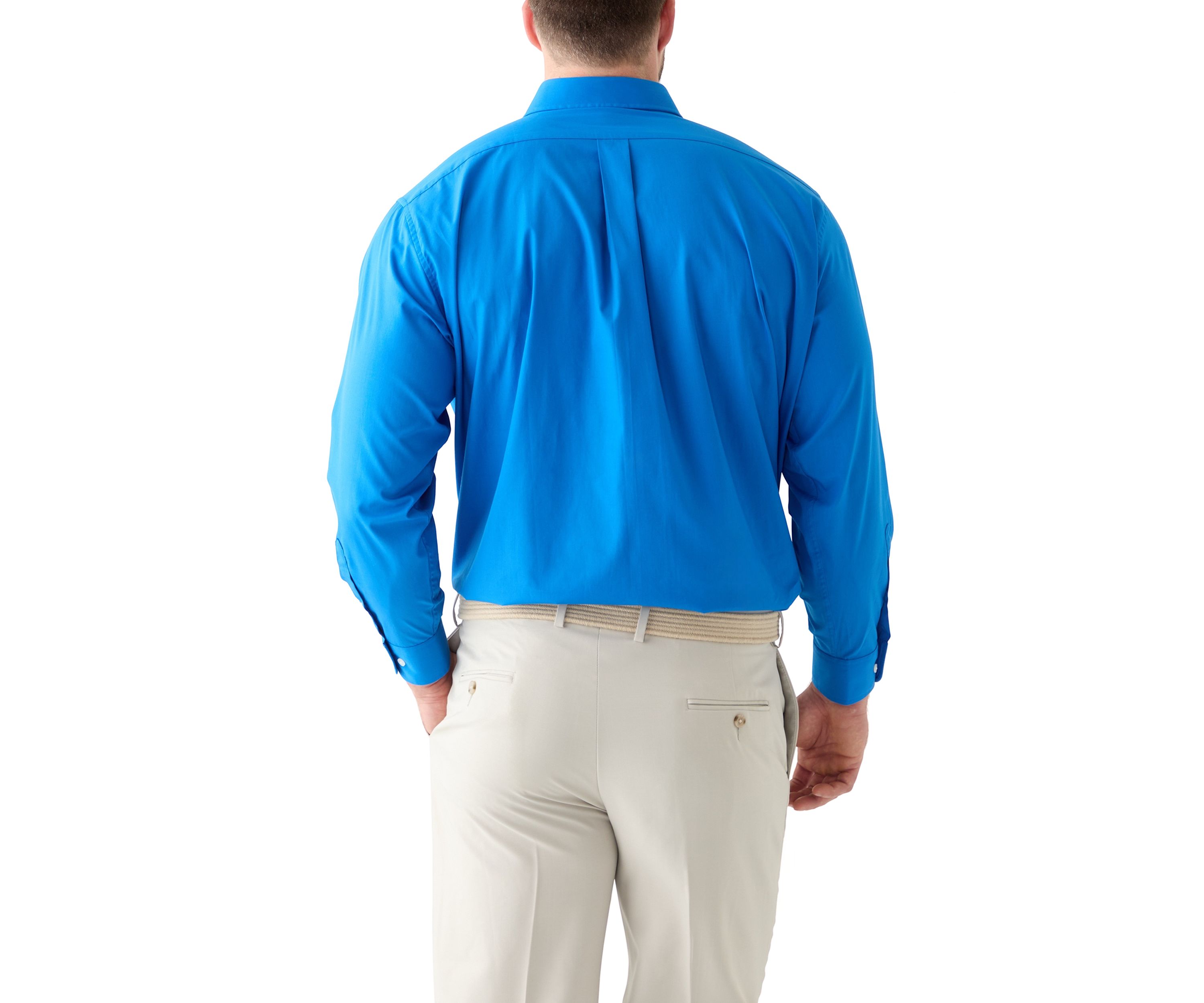 Mens Big Solid Dress Shirt