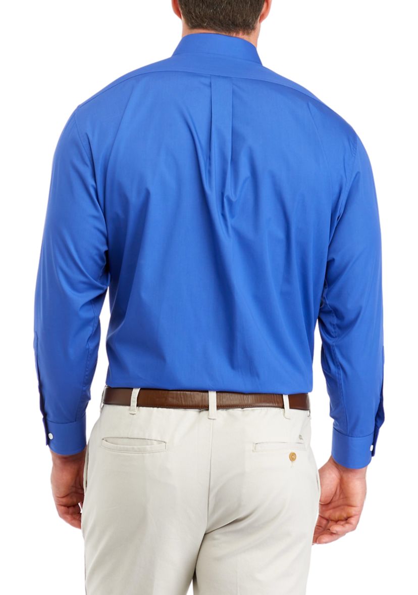 Mens Big Solid Collar Shirt 