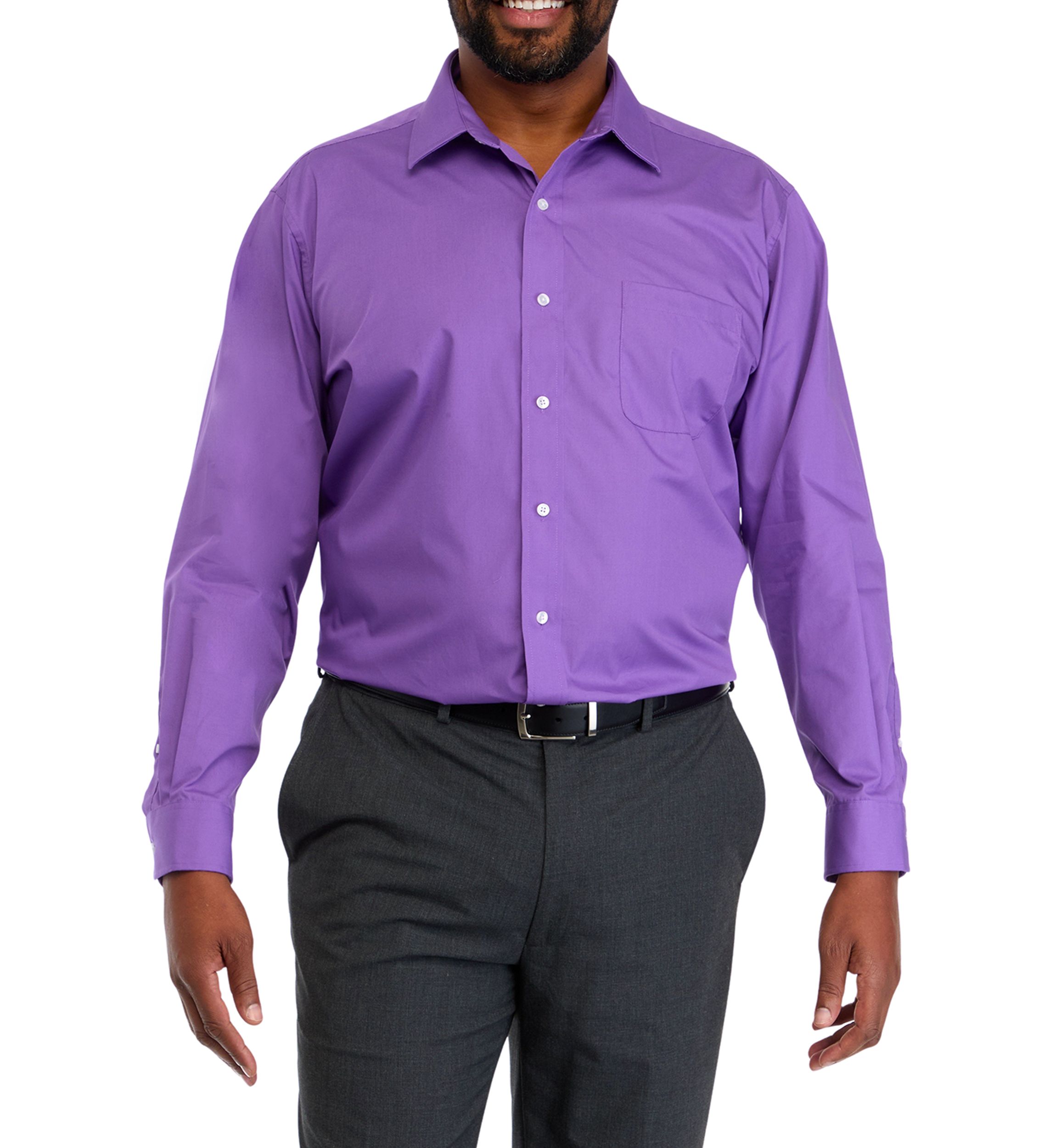 Big & Tall  Fashion Solid Dress Shirt 
