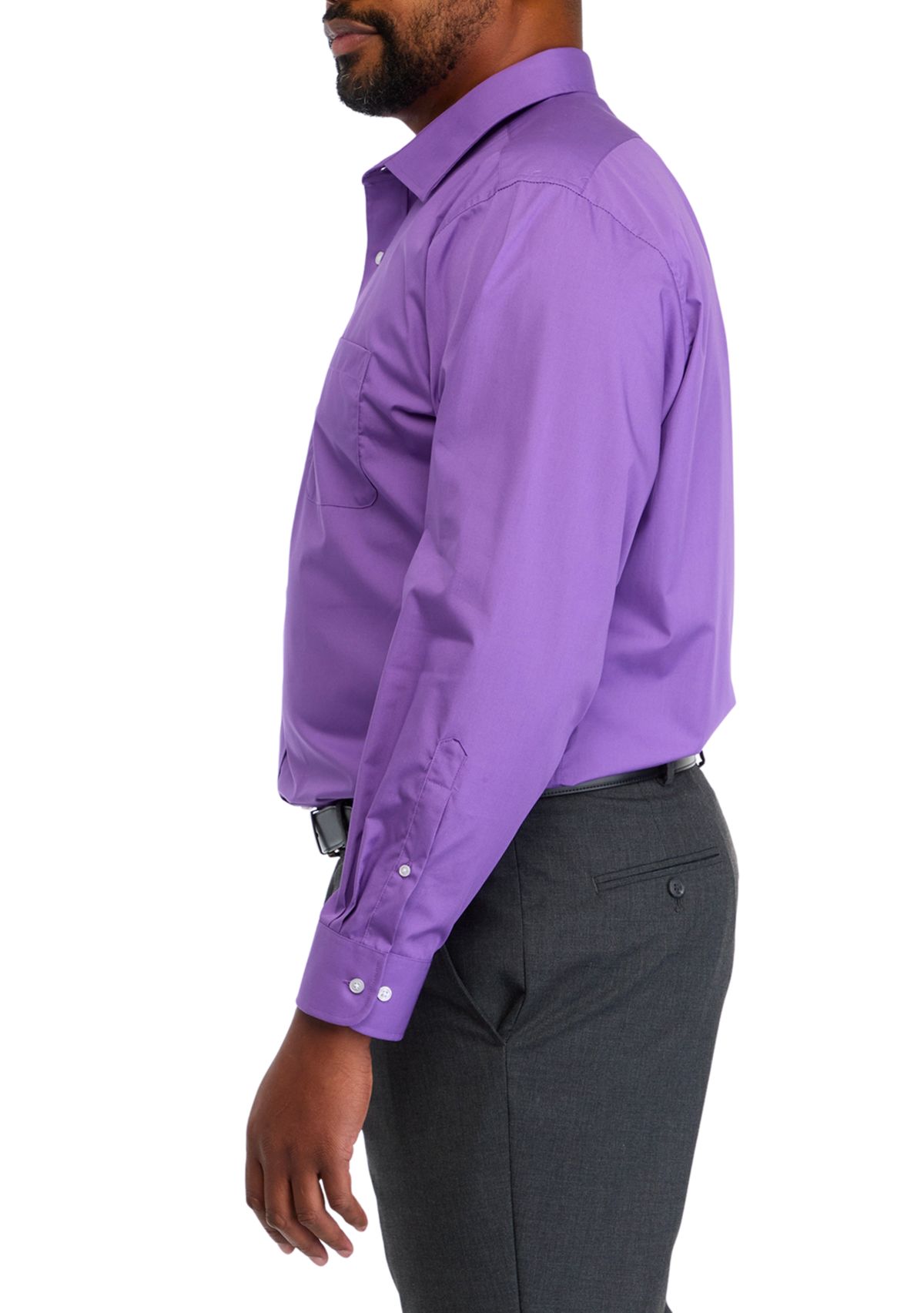 Big & Tall  Fashion Solid Dress Shirt 