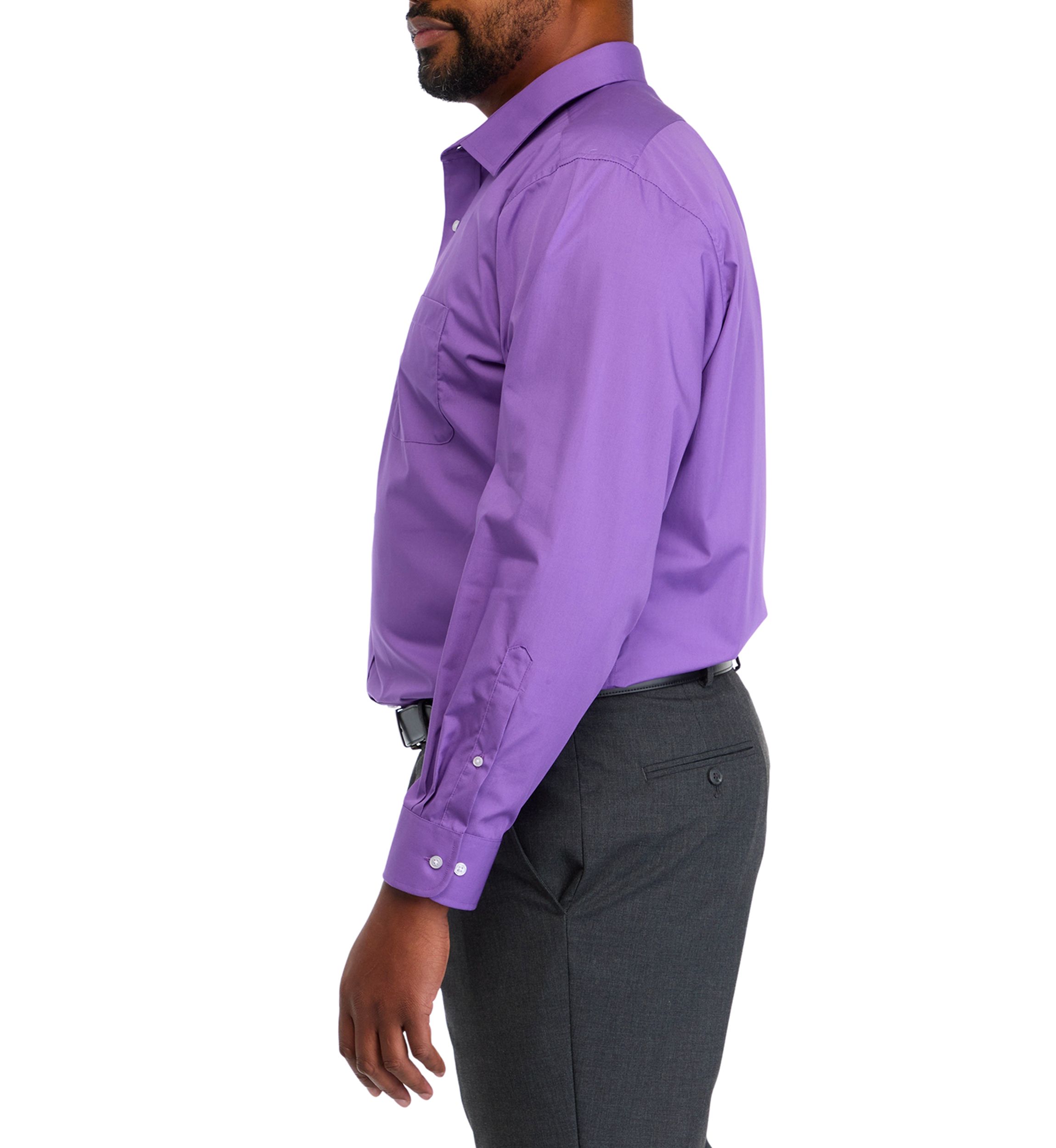 Big & Tall  Fashion Solid Dress Shirt 