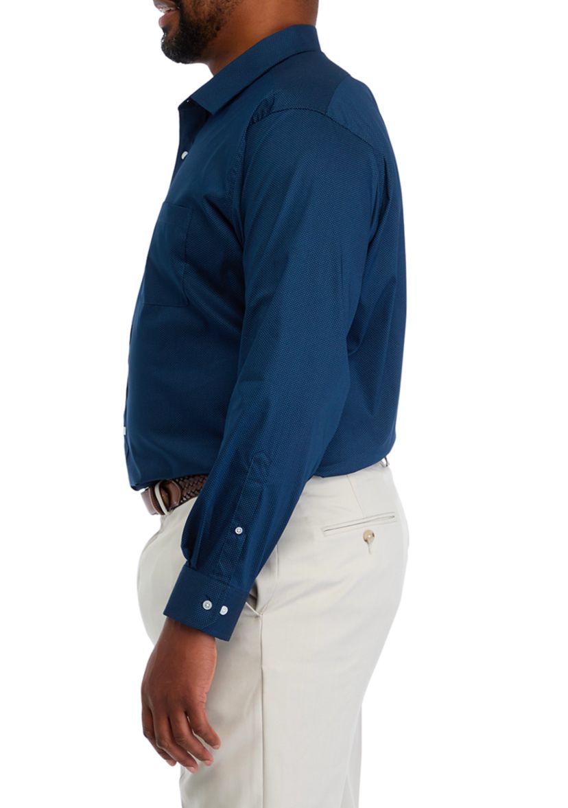 Big & Tall  Fashion Printed Dress Shirt 