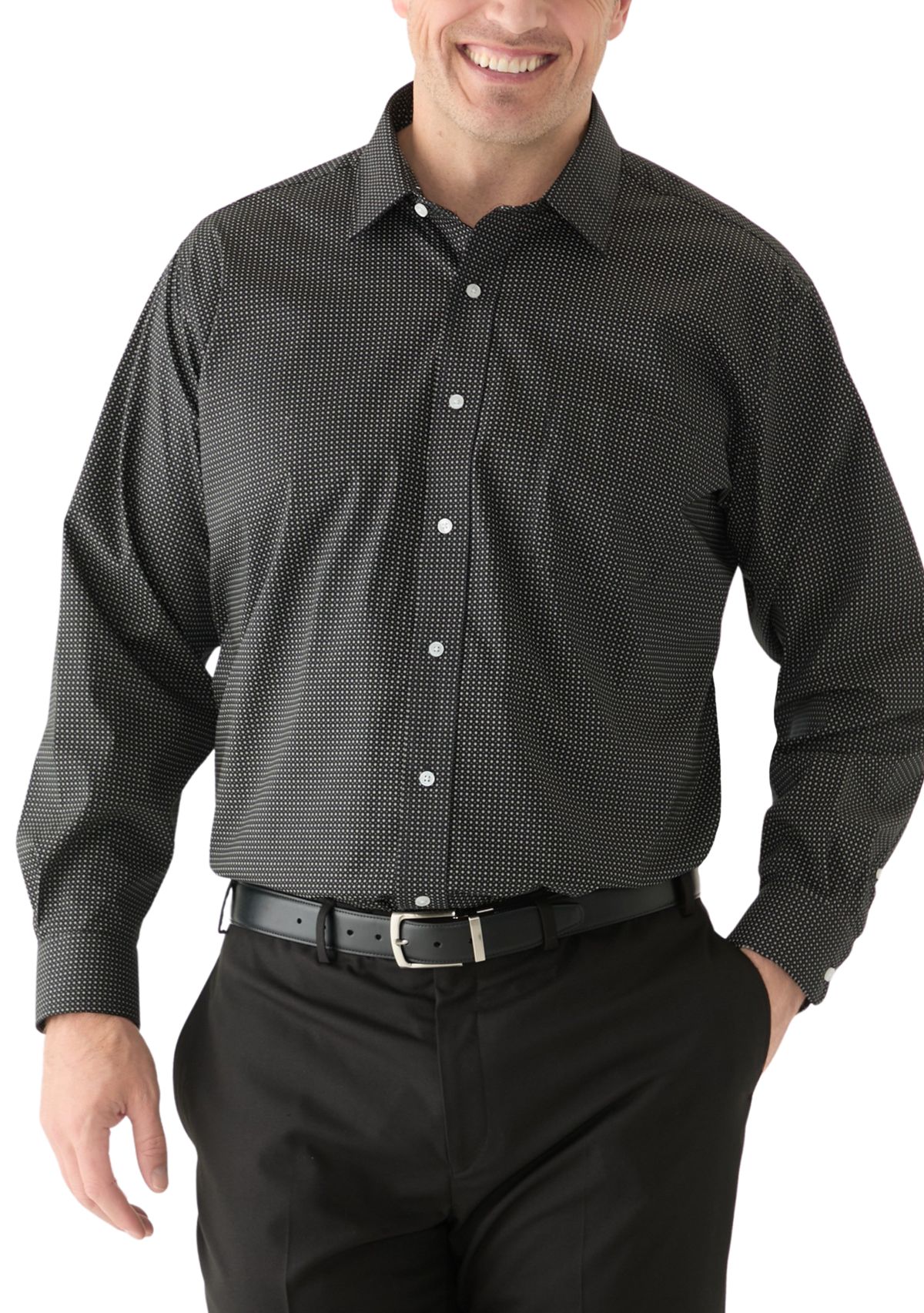 Big & Tall Printed Dress Shirt