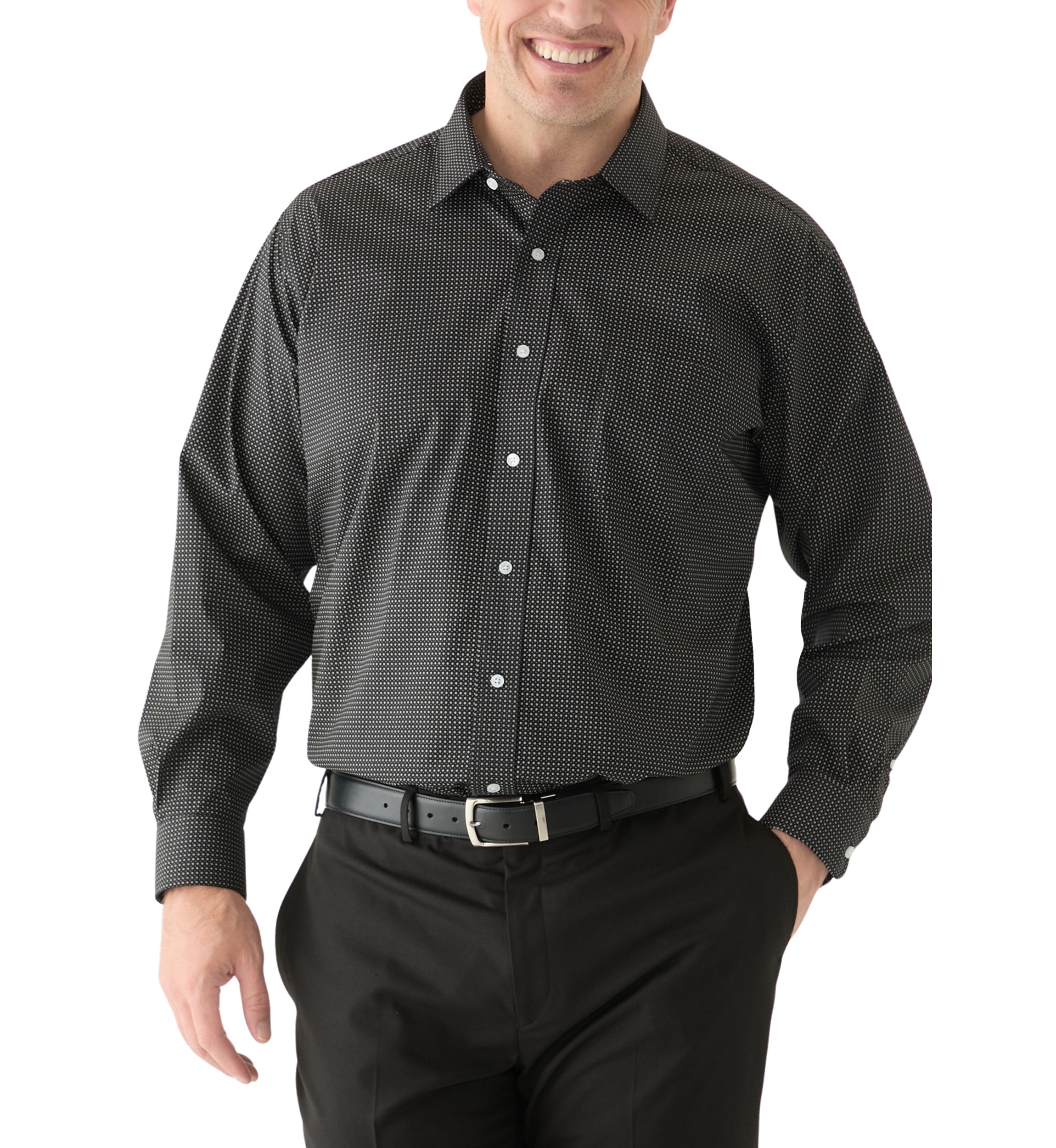 Big & Tall Printed Dress Shirt
