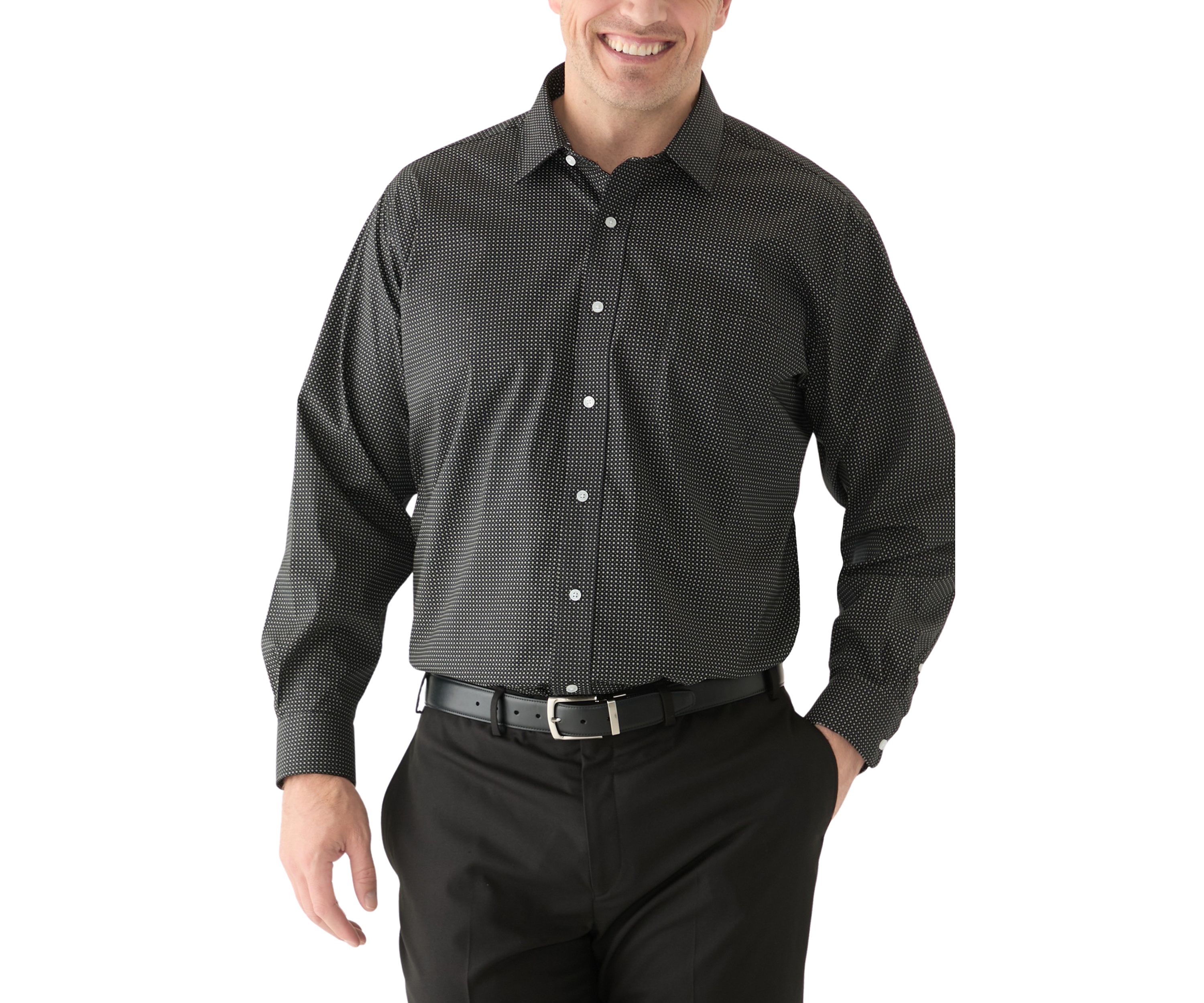 Big & Tall Printed Dress Shirt