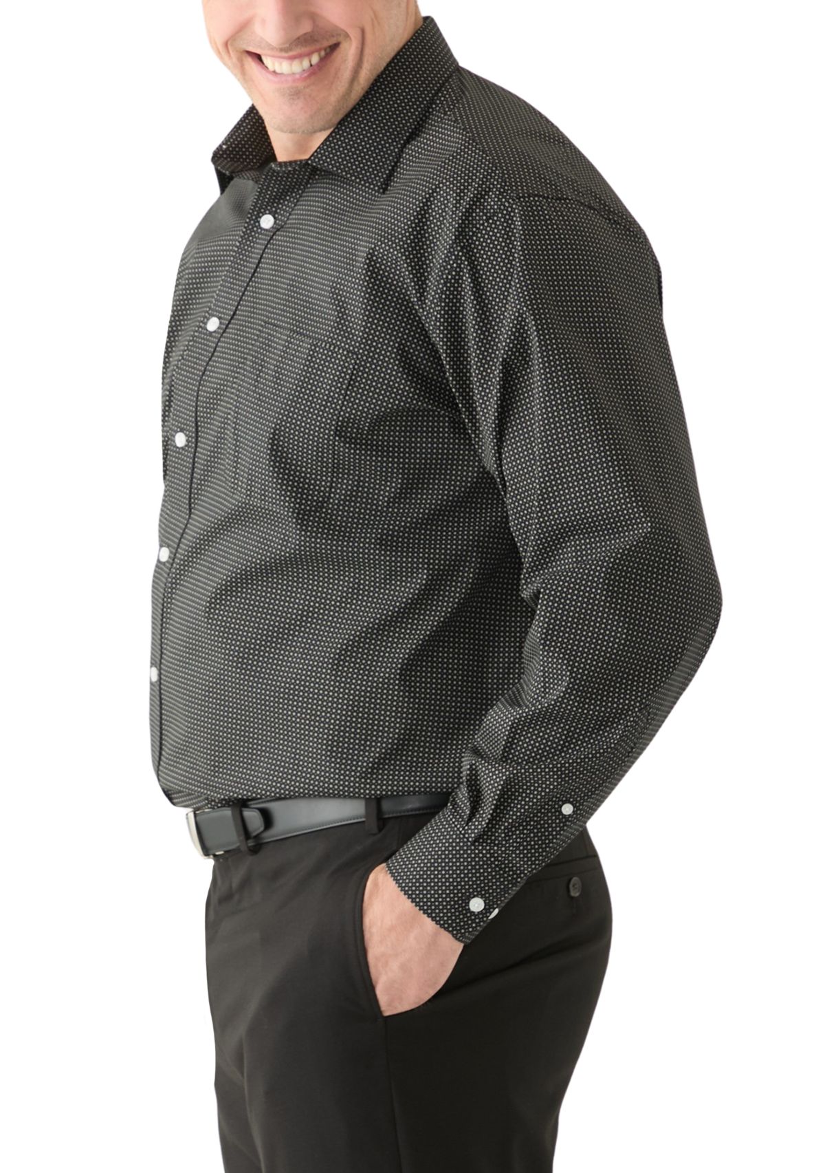 Big & Tall Printed Dress Shirt