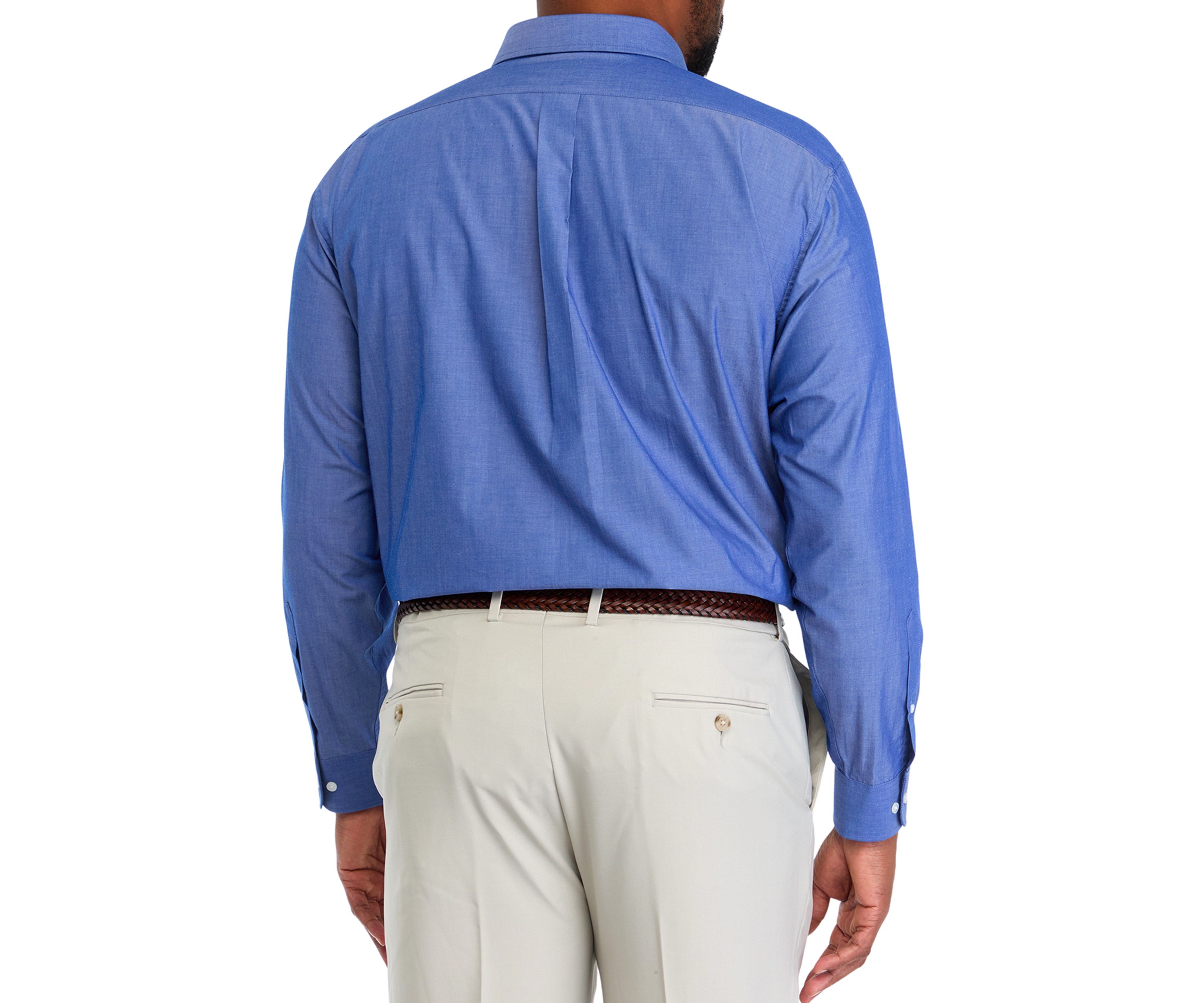 Mens Big Fashion Yarn Dye Dress Shirt