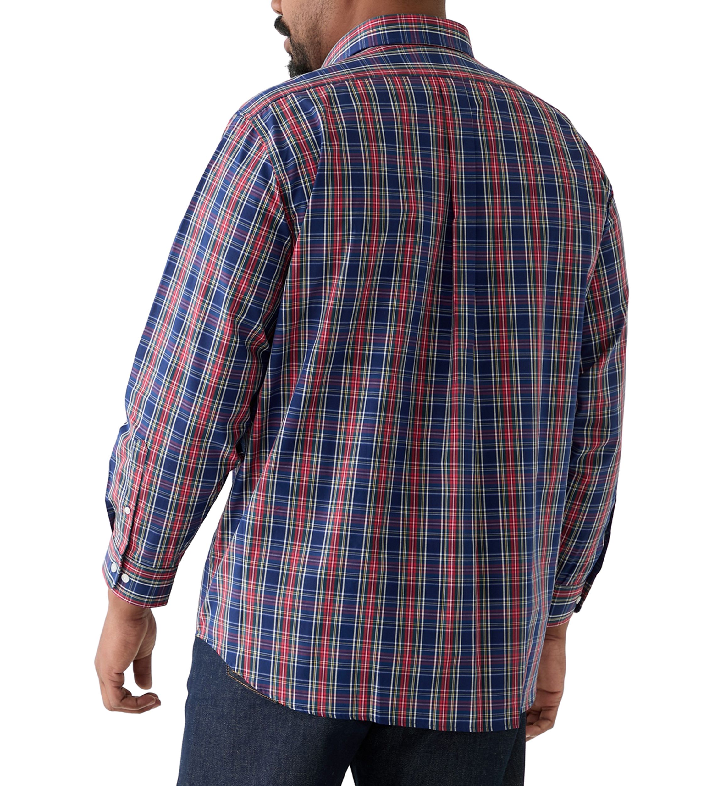 Big & Tall Tartan Yarn Dyed Shirt