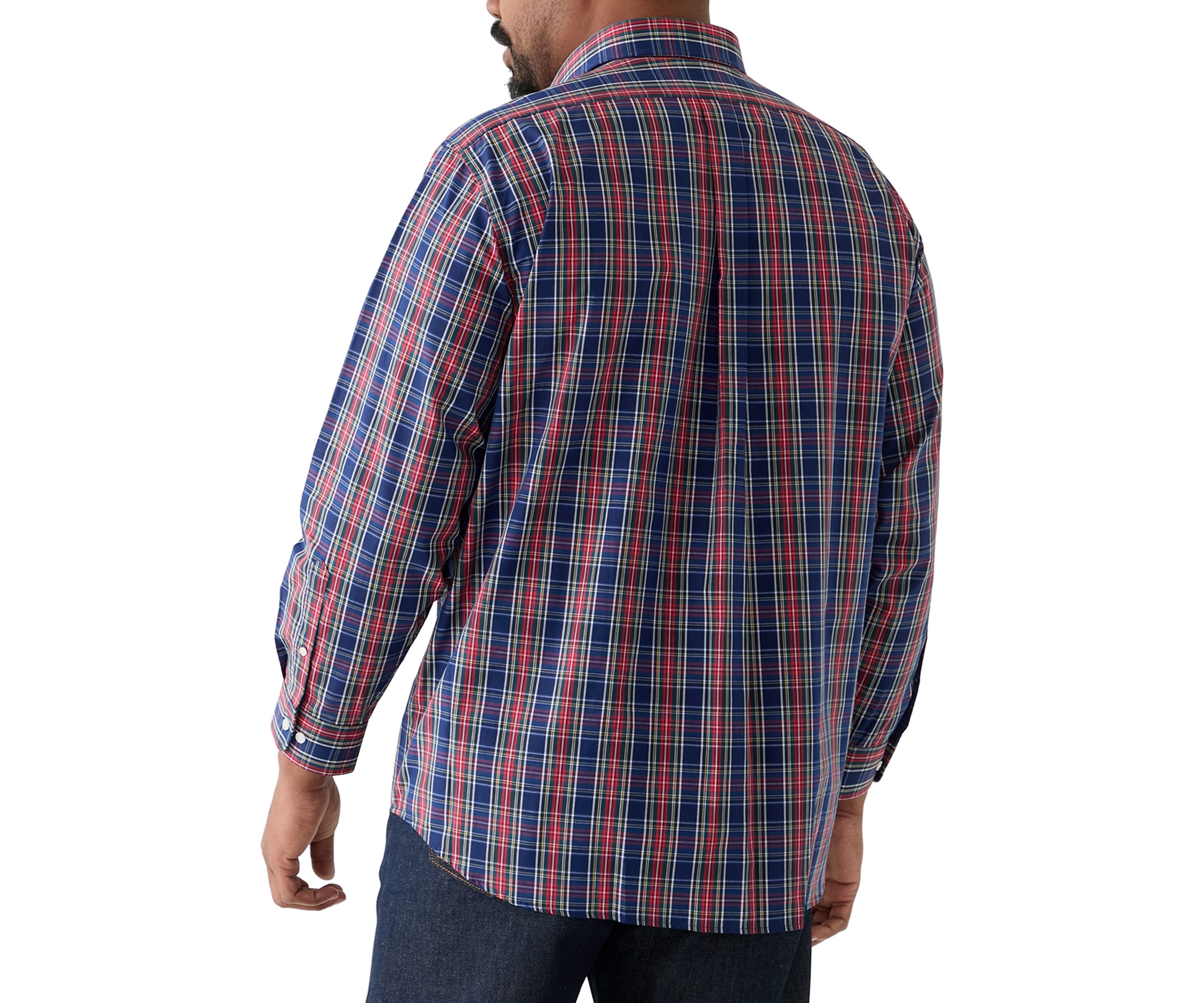 Big & Tall Tartan Yarn Dyed Shirt