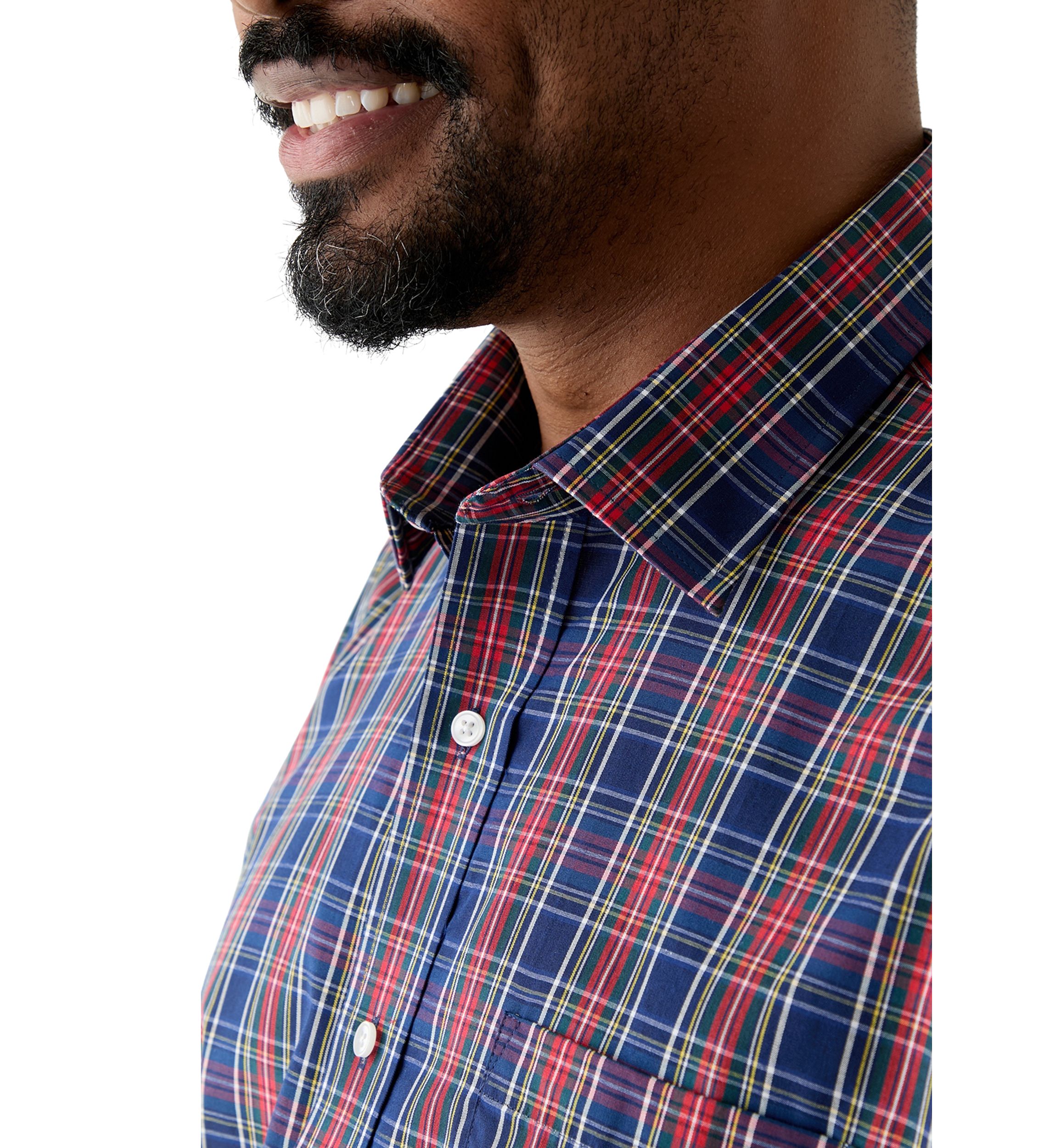 Big & Tall Tartan Yarn Dyed Shirt