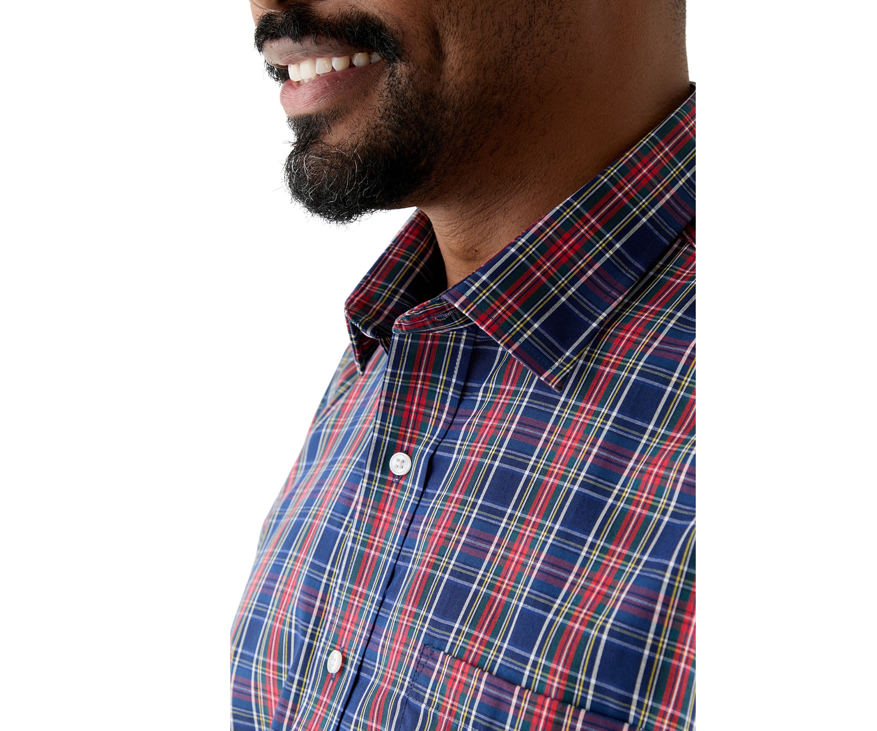 Big & Tall Tartan Yarn Dyed Shirt
