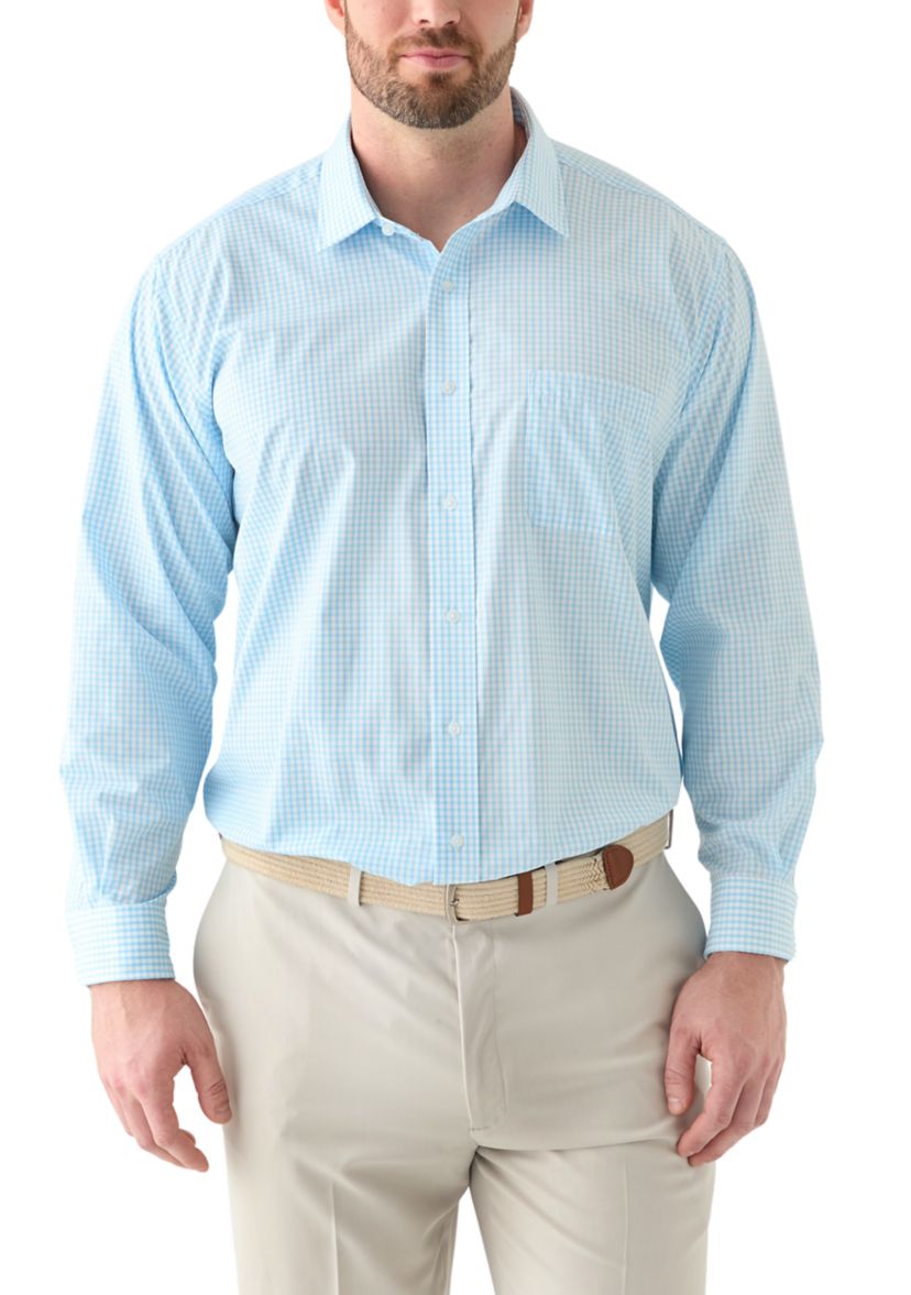 Big & Tall Long Sleeve Printed Button Up Shirt 