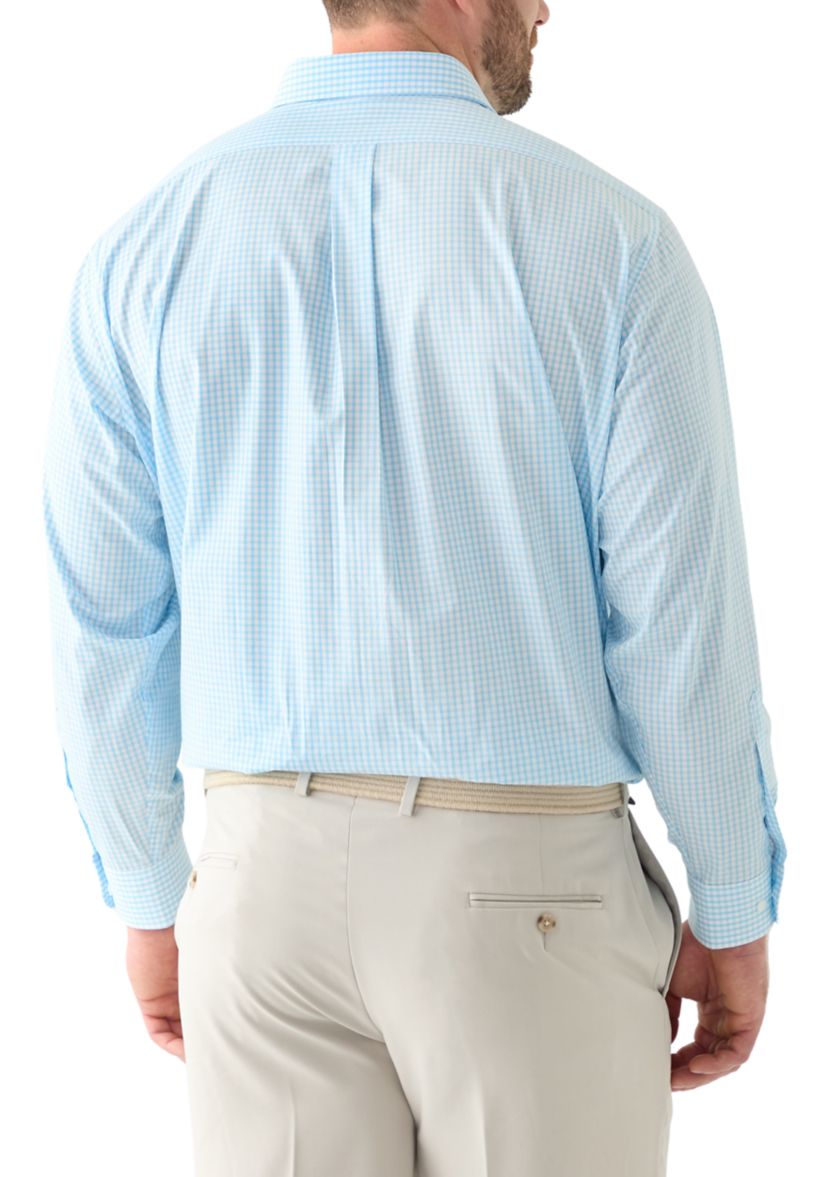 Big & Tall Long Sleeve Printed Button Up Shirt 