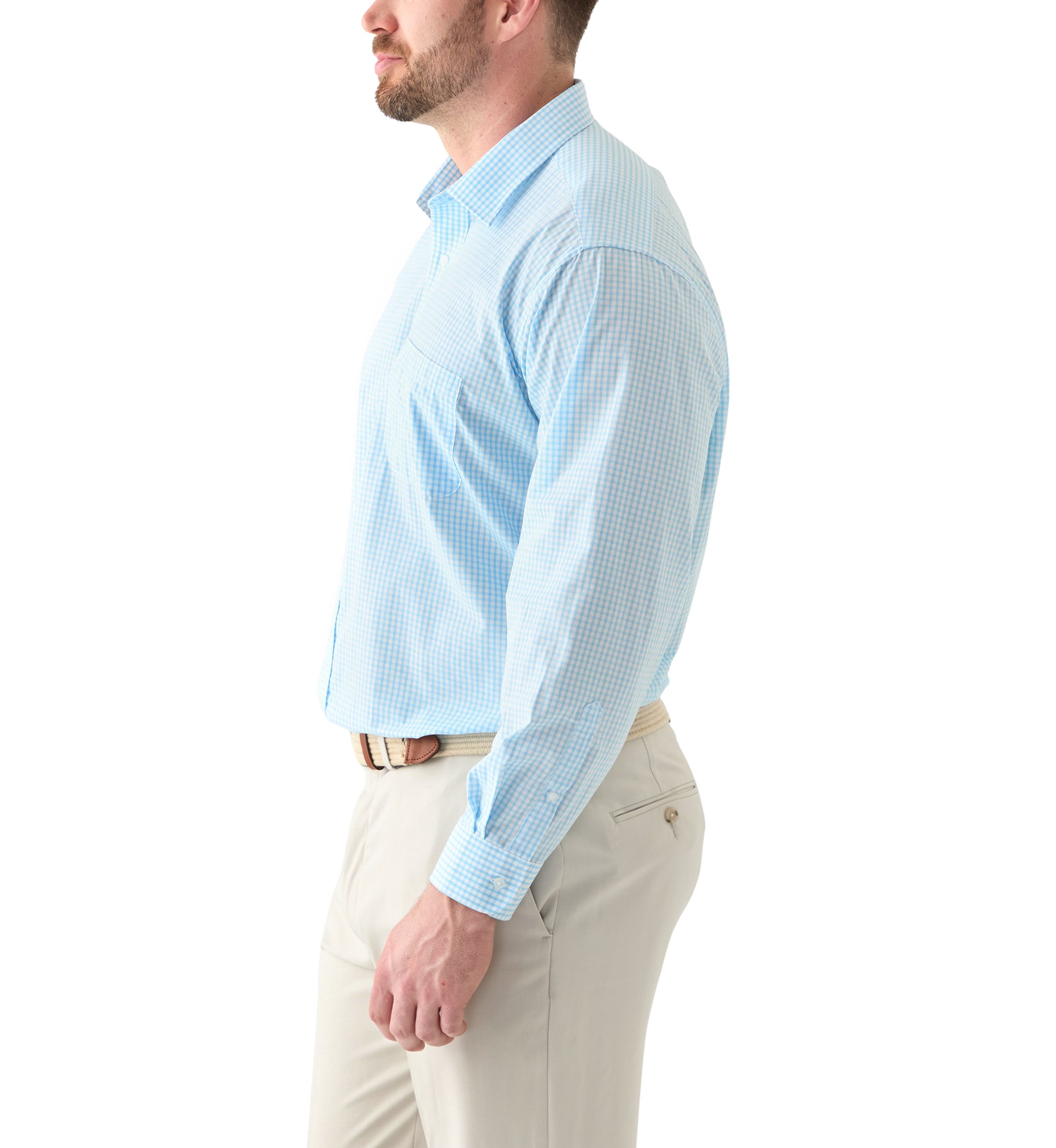 Big & Tall Long Sleeve Printed Button Up Shirt 