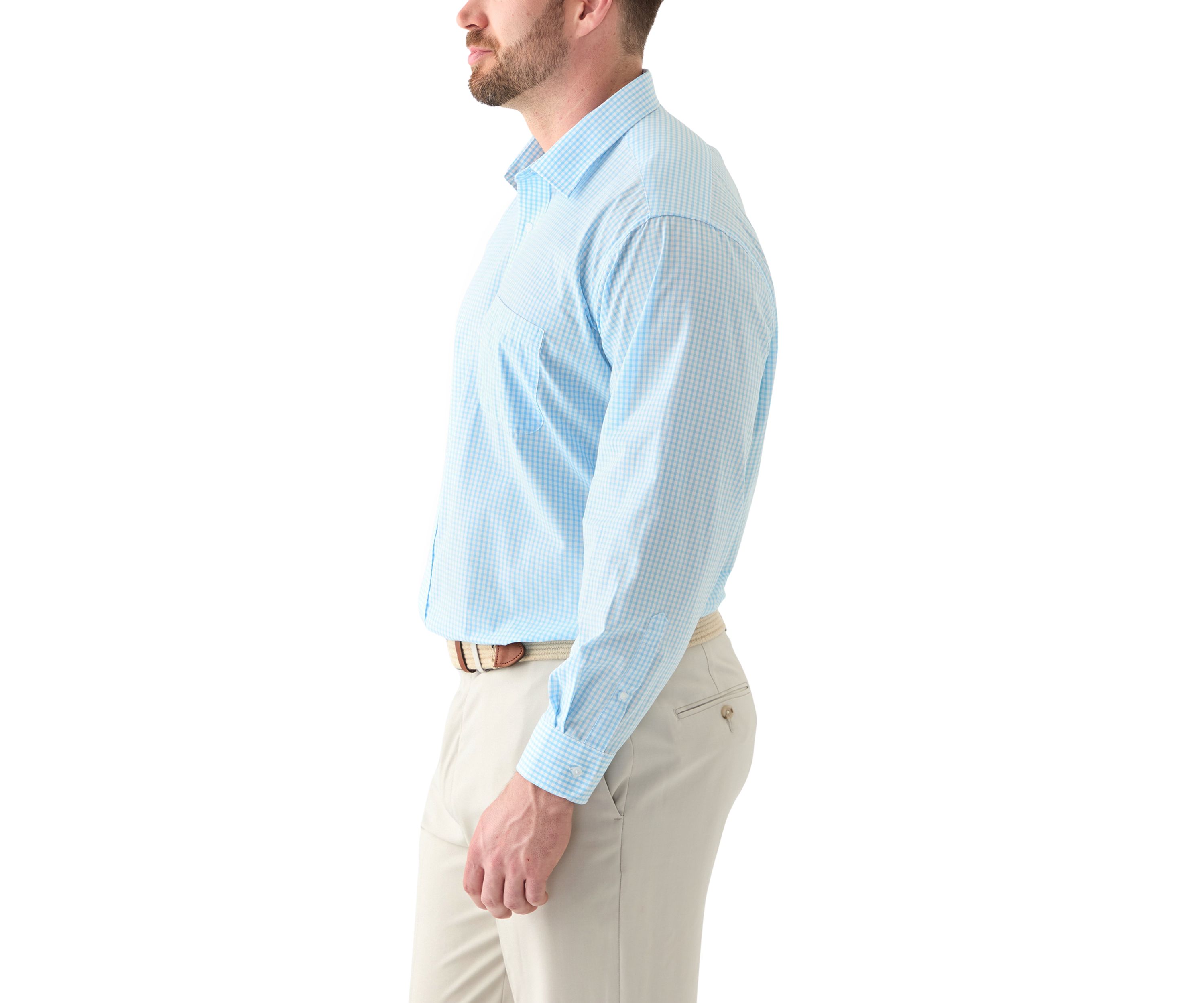 Big & Tall Long Sleeve Printed Button Up Shirt 