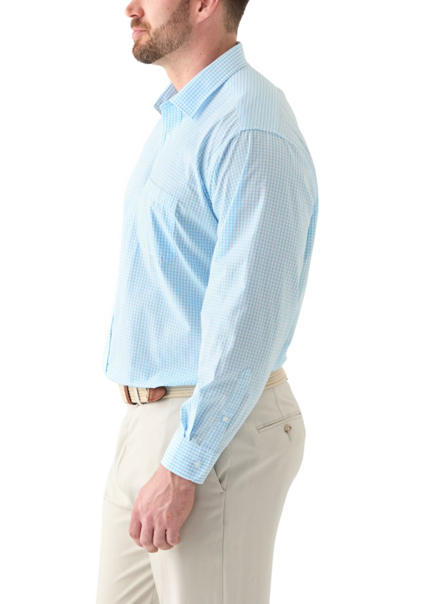 Big & Tall Long Sleeve Printed Button Up Shirt 