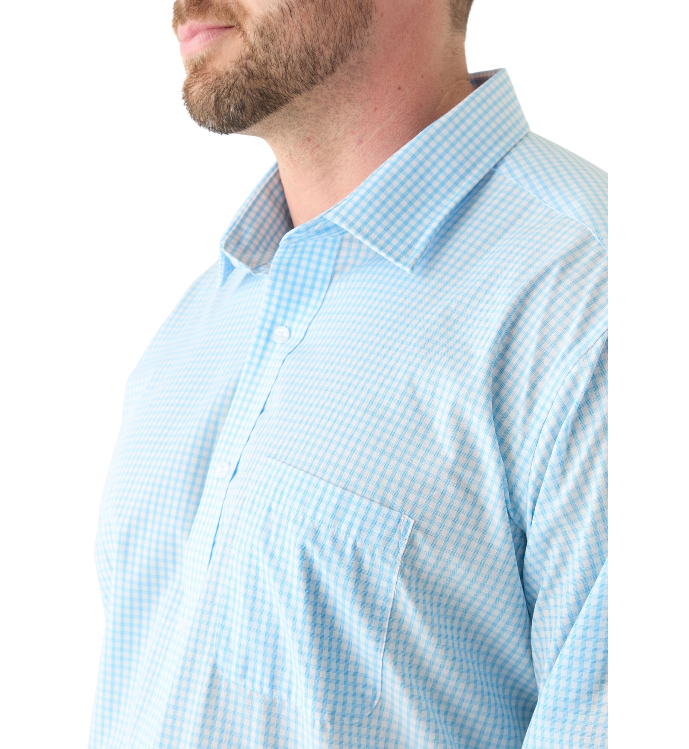 Big & Tall Long Sleeve Printed Button Up Shirt 