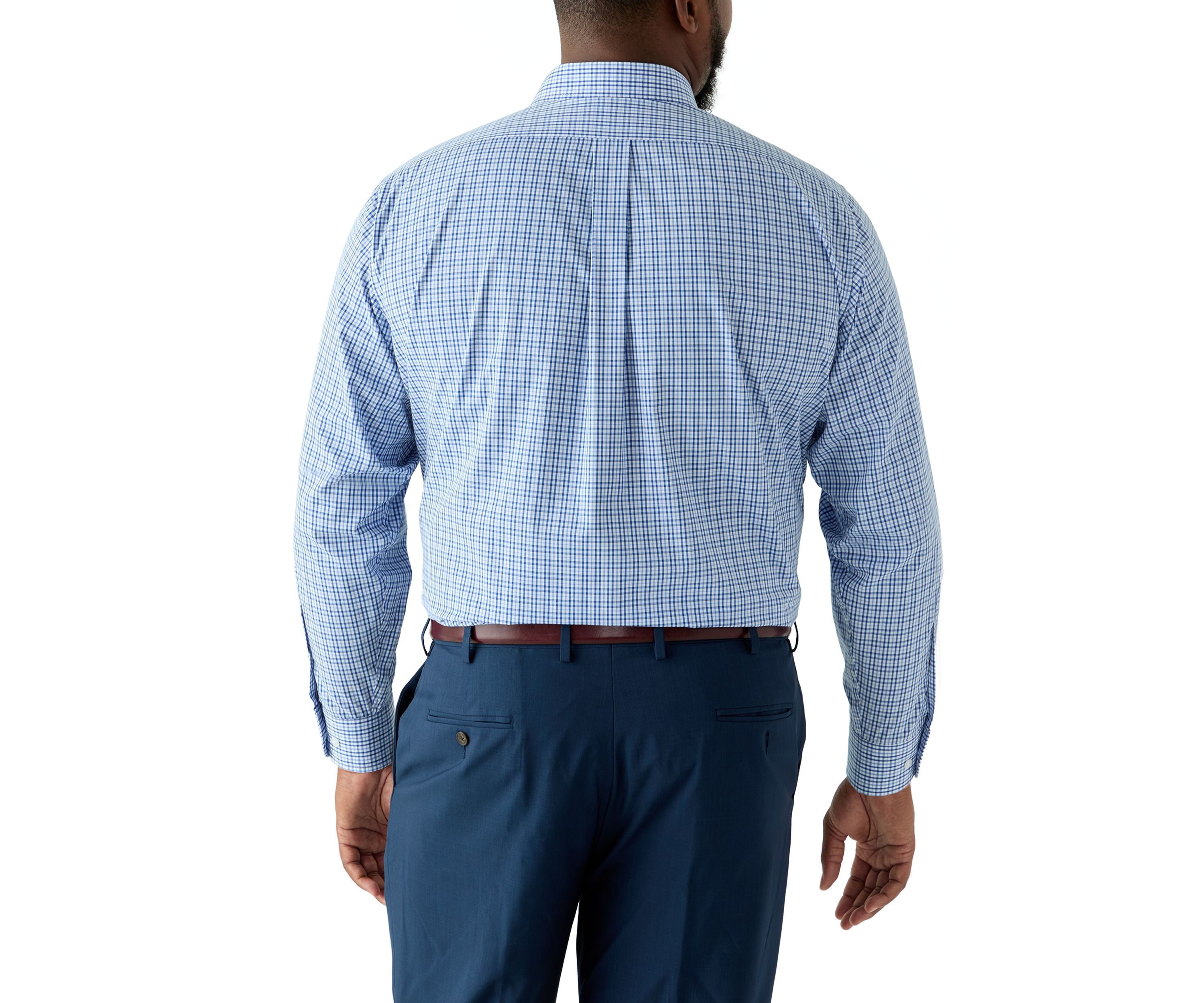 Mens Big Fashion Yarn Dye Dress Shirt