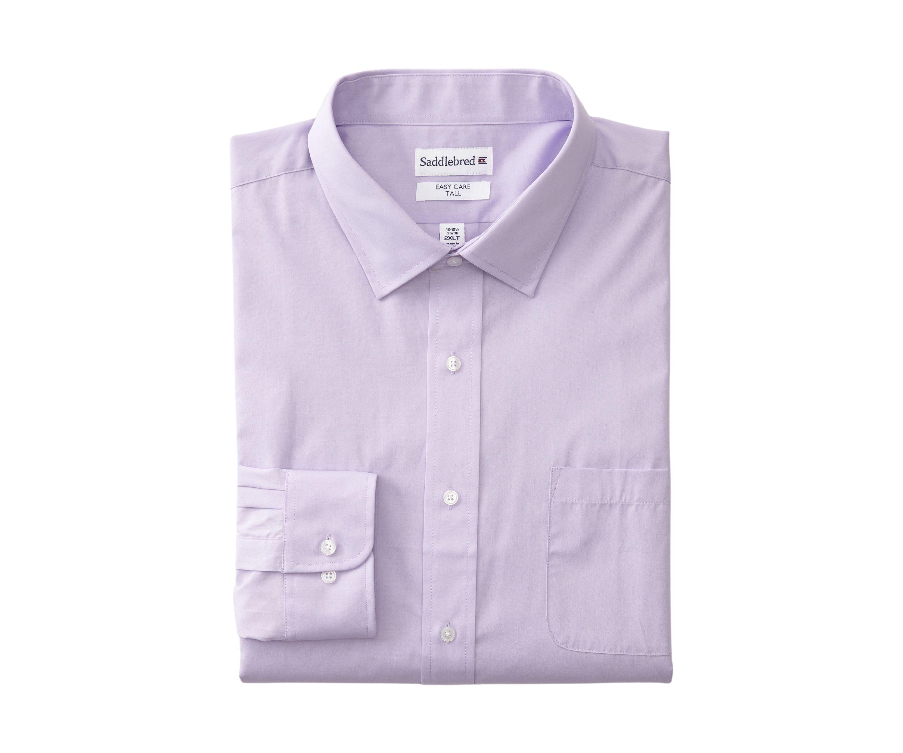 Mens Tall Solid Poplin Shirt