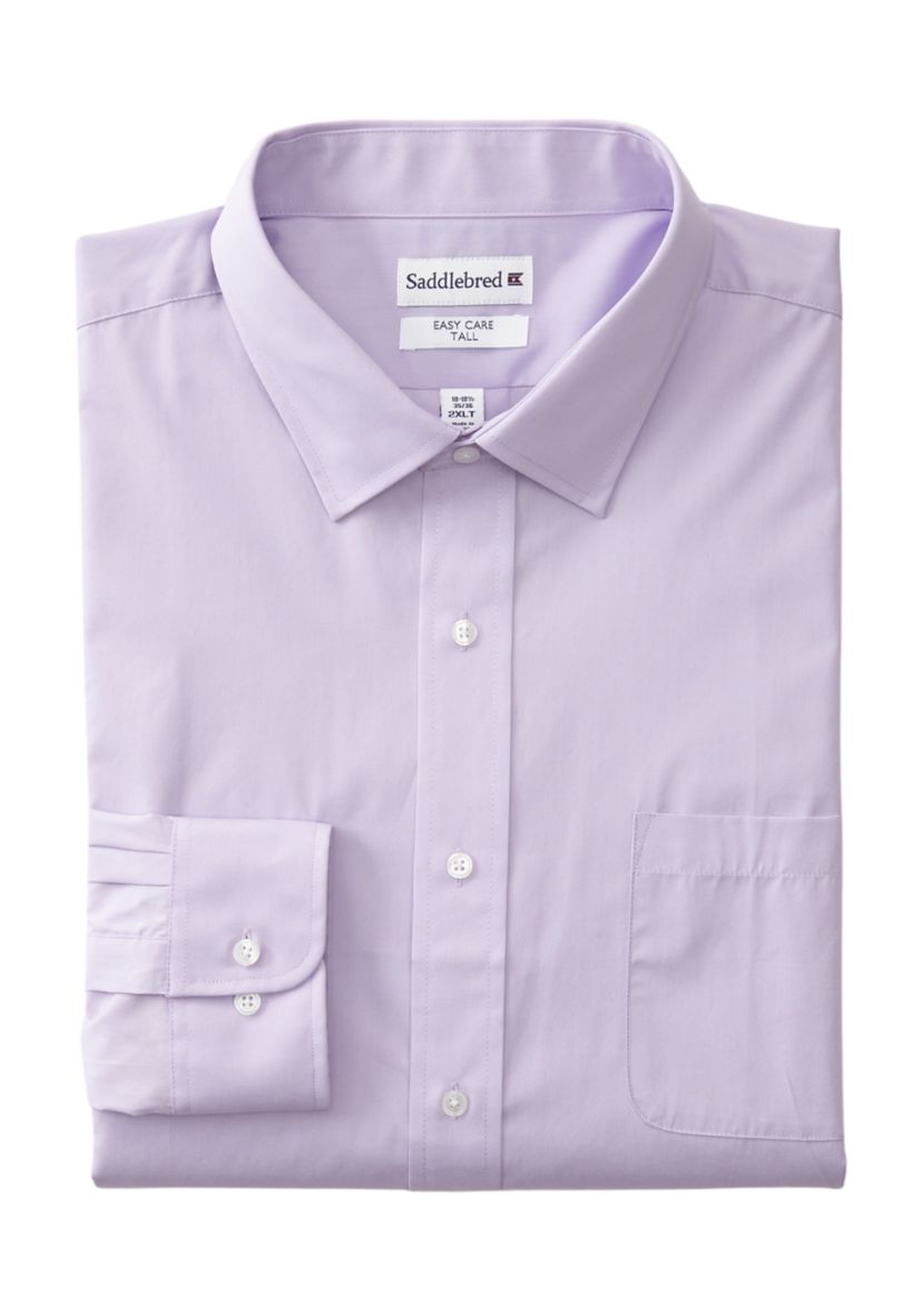 Mens Tall Solid Poplin Shirt