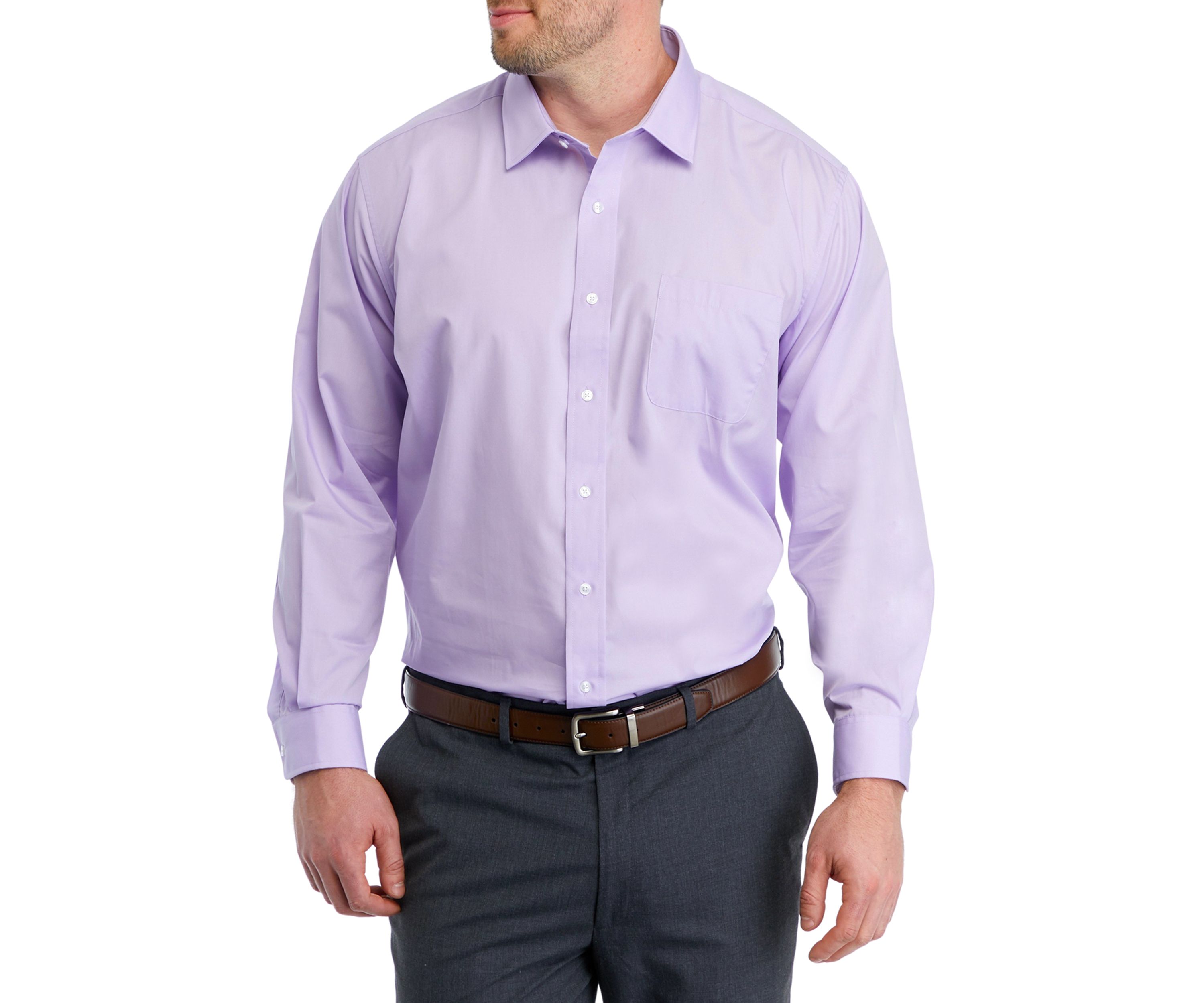 Mens Tall Solid Poplin Shirt